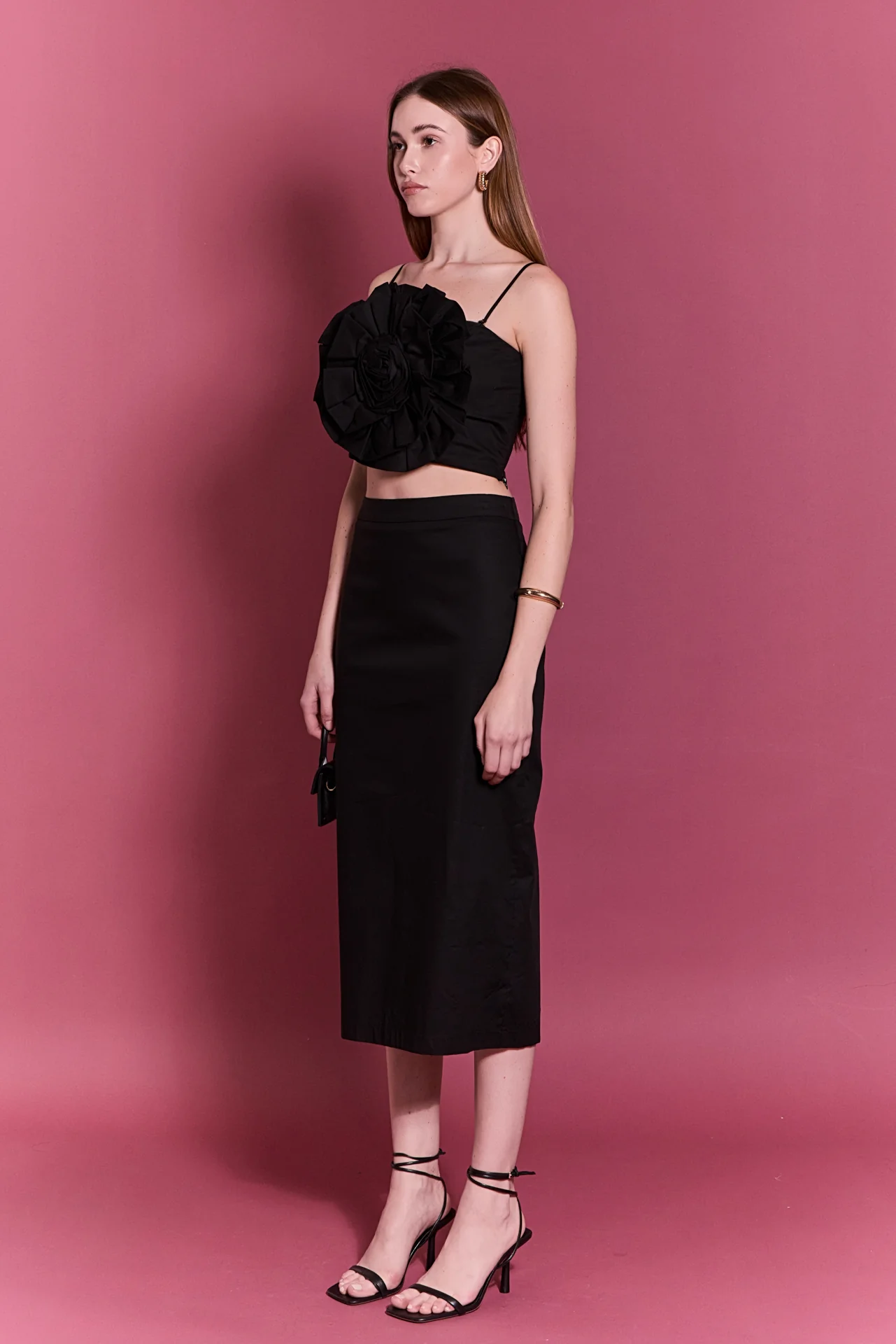 Statement Flower Cropped Top - Image 3