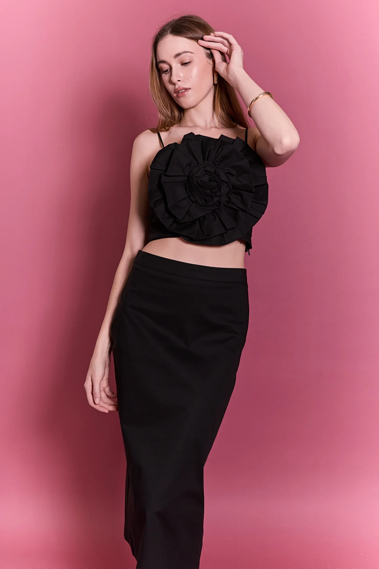 Statement Flower Cropped Top - Image 5