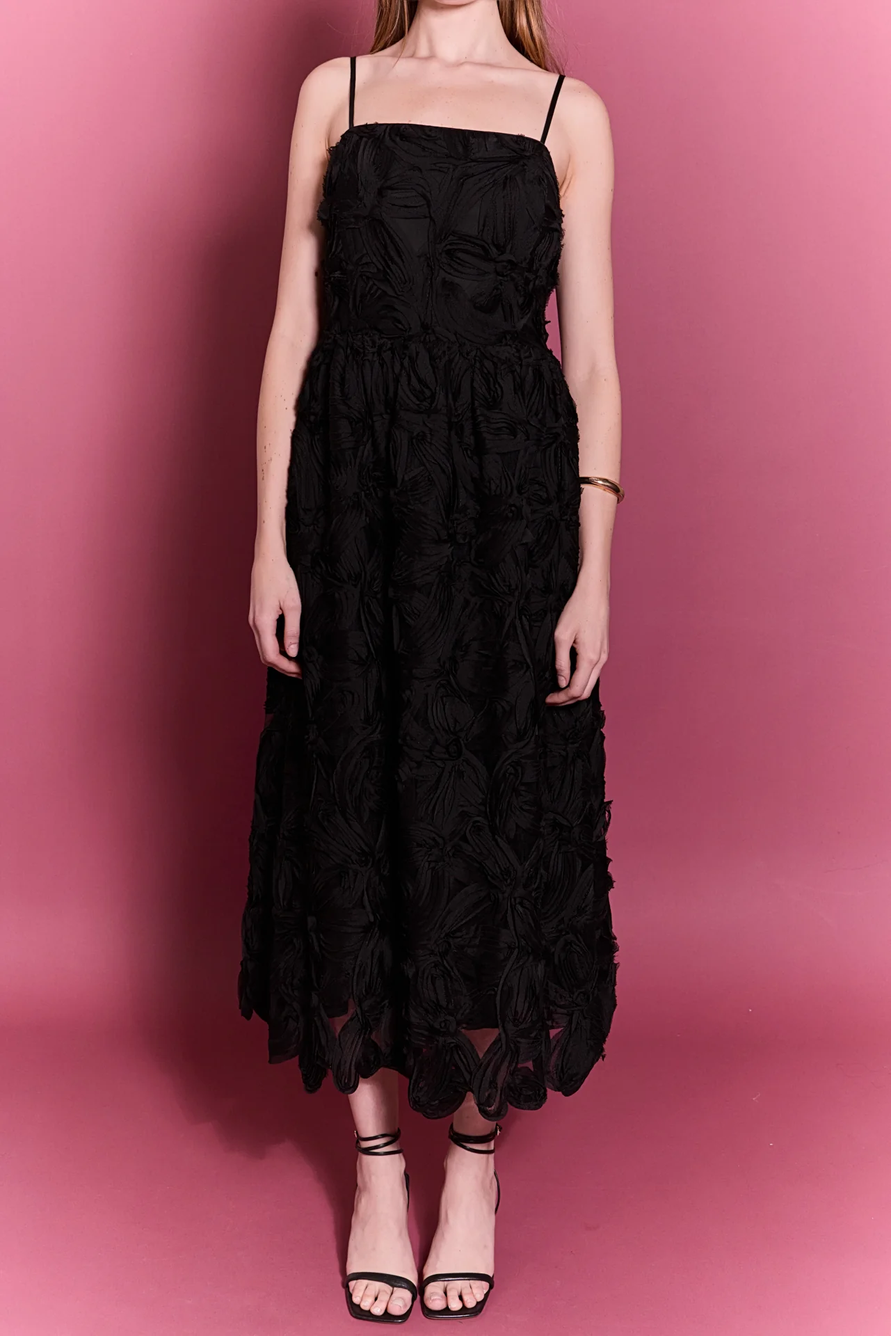 Flower Embellished Midi Dress - Image 2