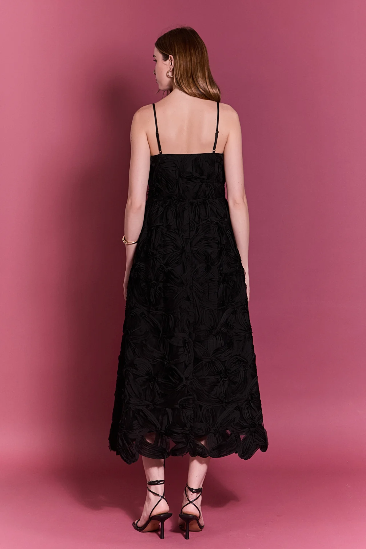 Flower Embellished Midi Dress - Image 4