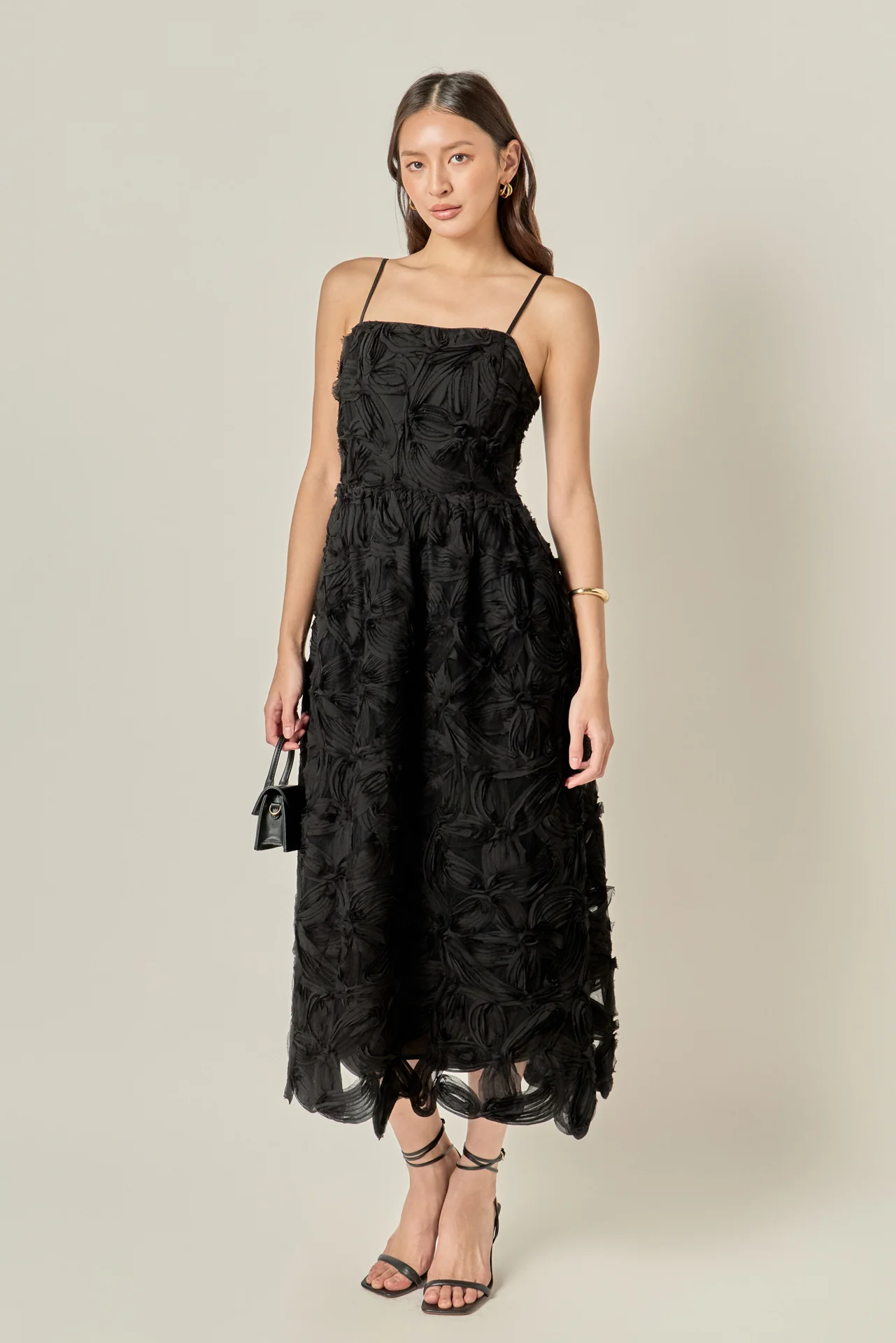 Flower Embellished Midi Dress - Image 9