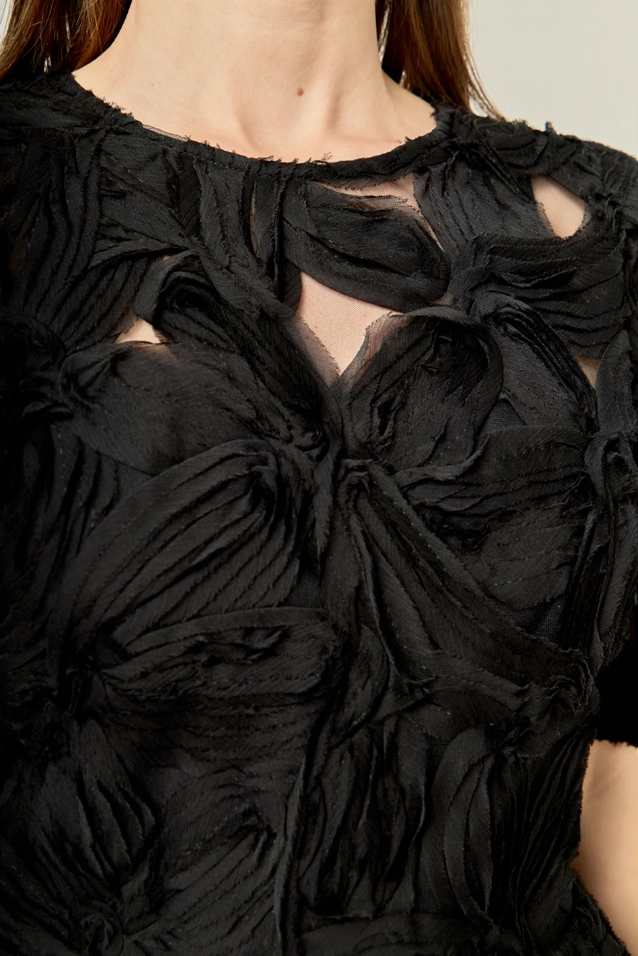 Flower Embellished Mini Dress - Image 3