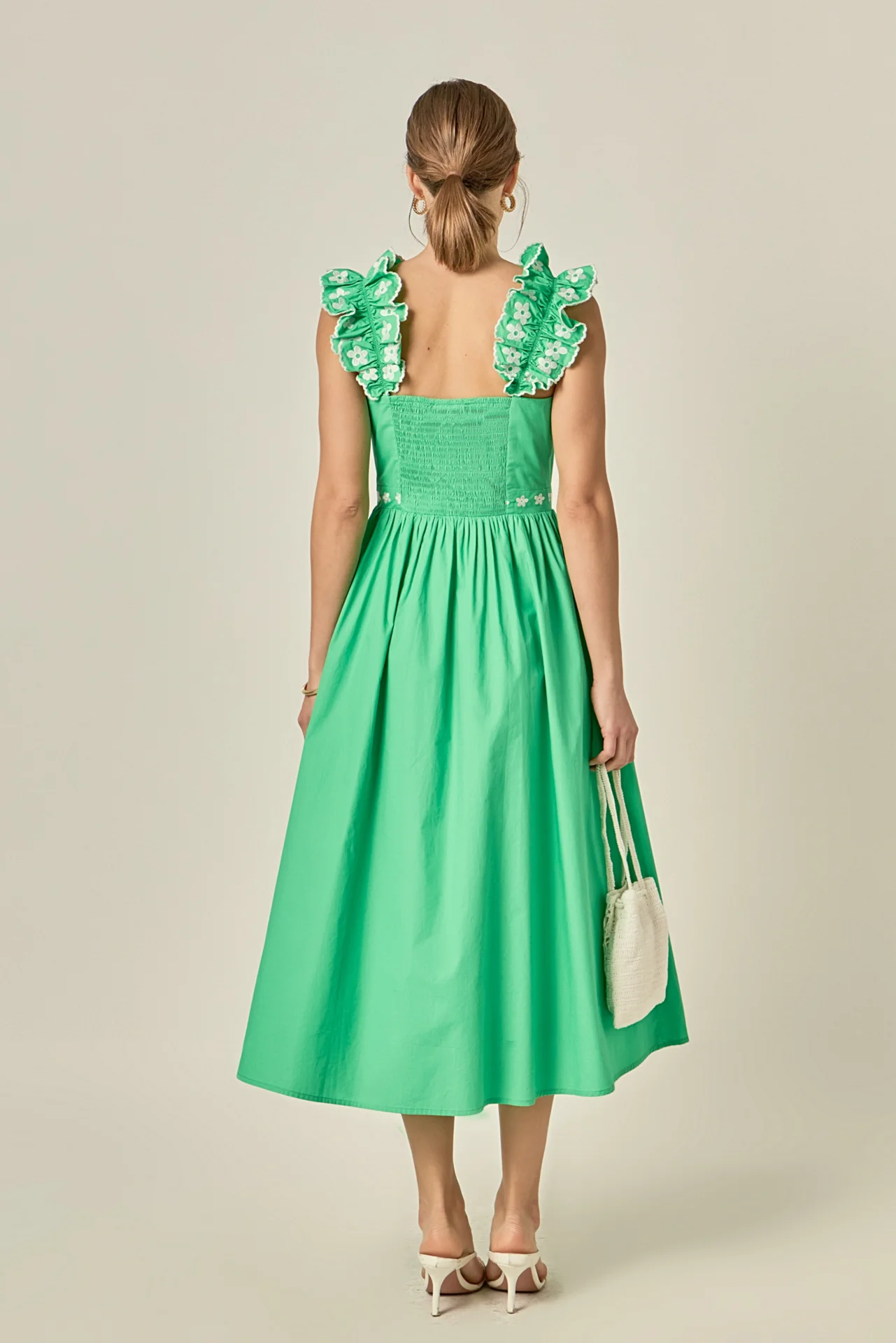 Petal Ruffle Midi Dress - Image 5