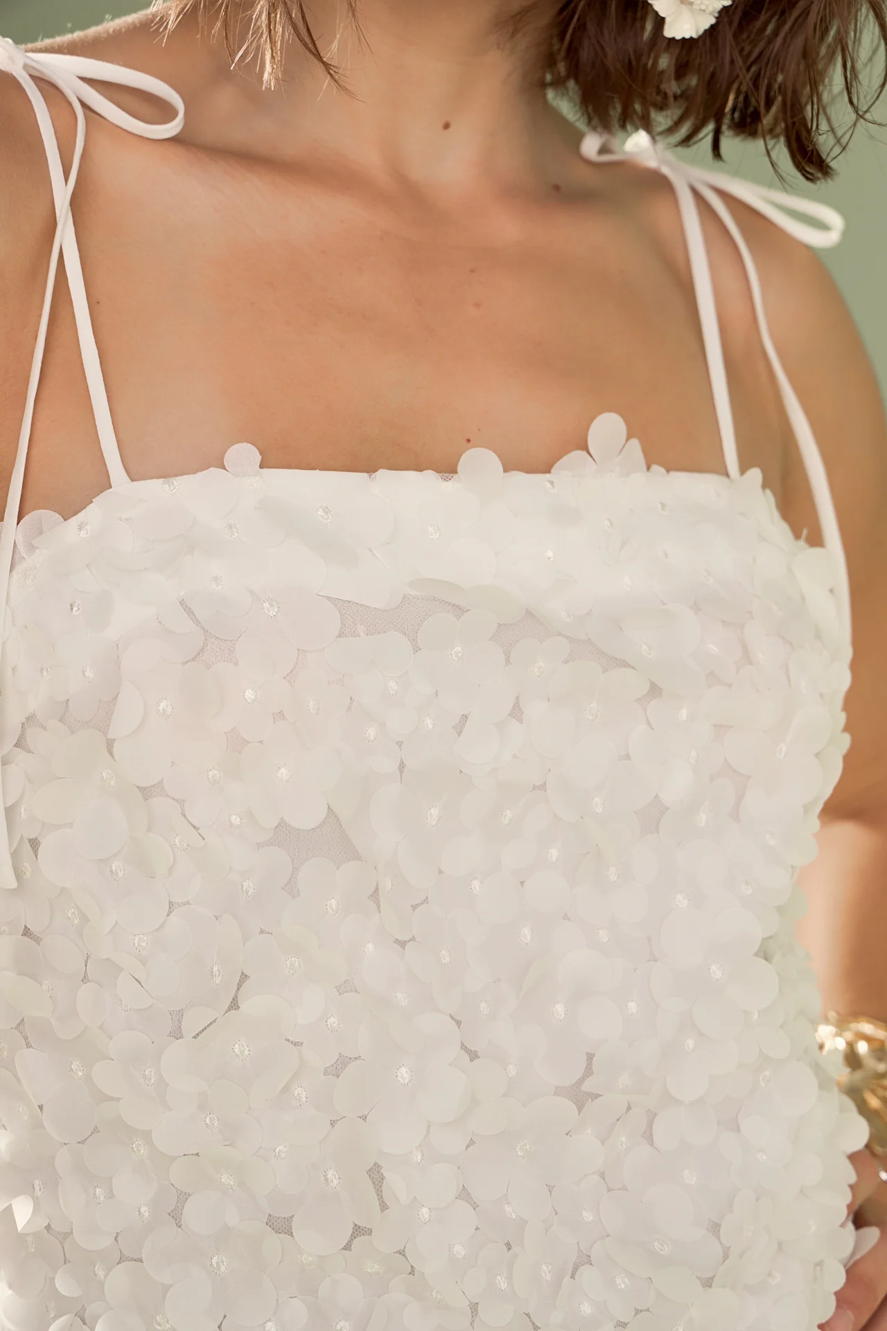 Charlotte Flower Sleeveless Mini Dress - Image 2