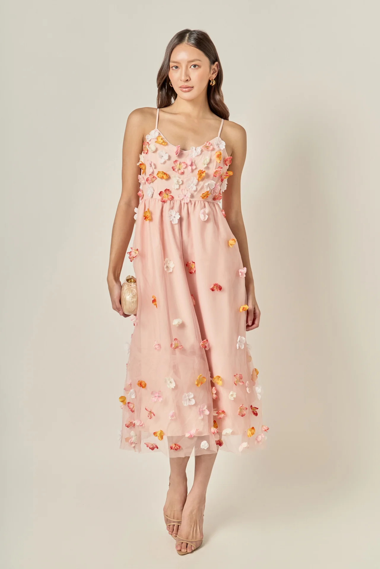 Petal Bloom Midi Dress - Image 11