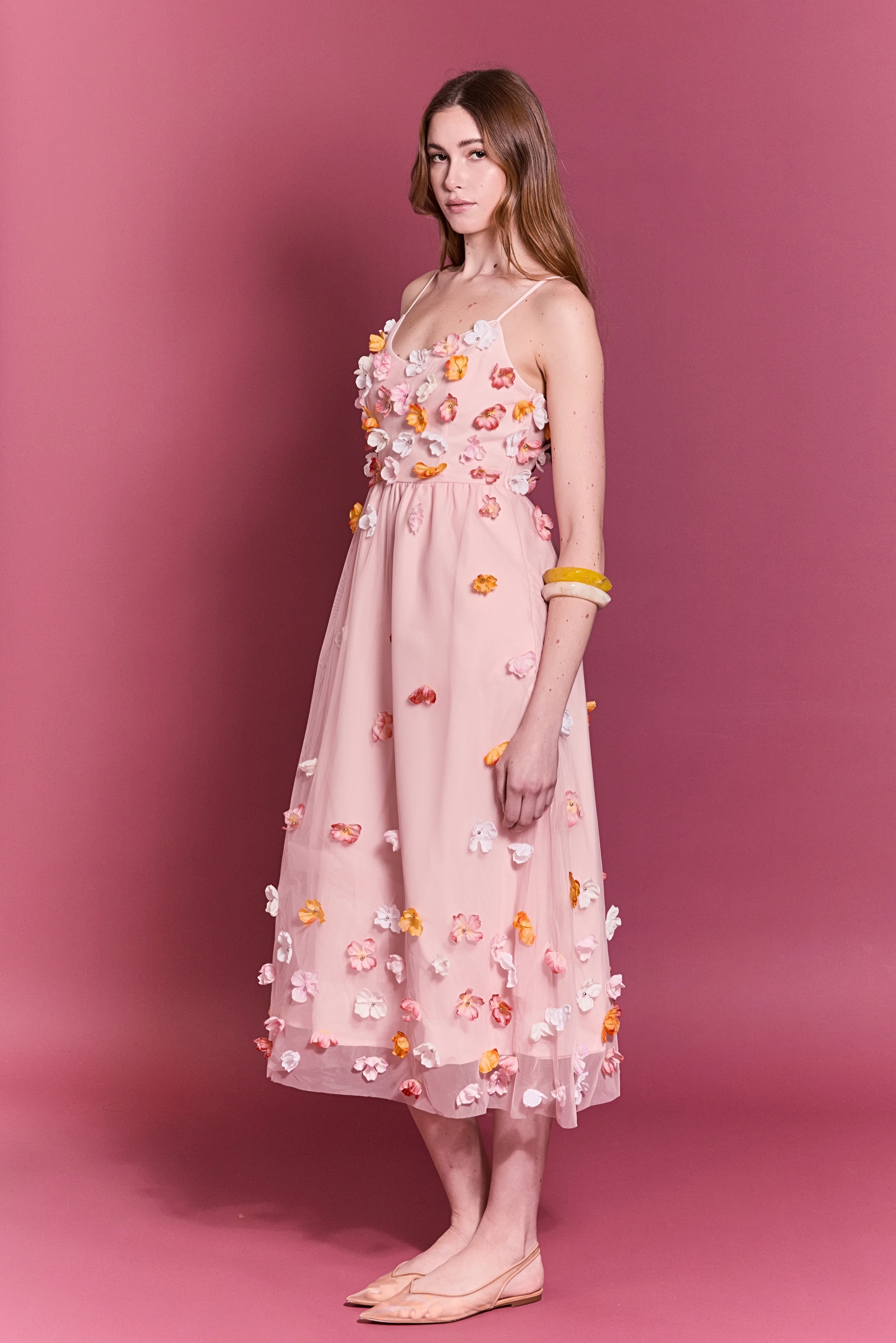 Petal Bloom Midi Dress - Image 4