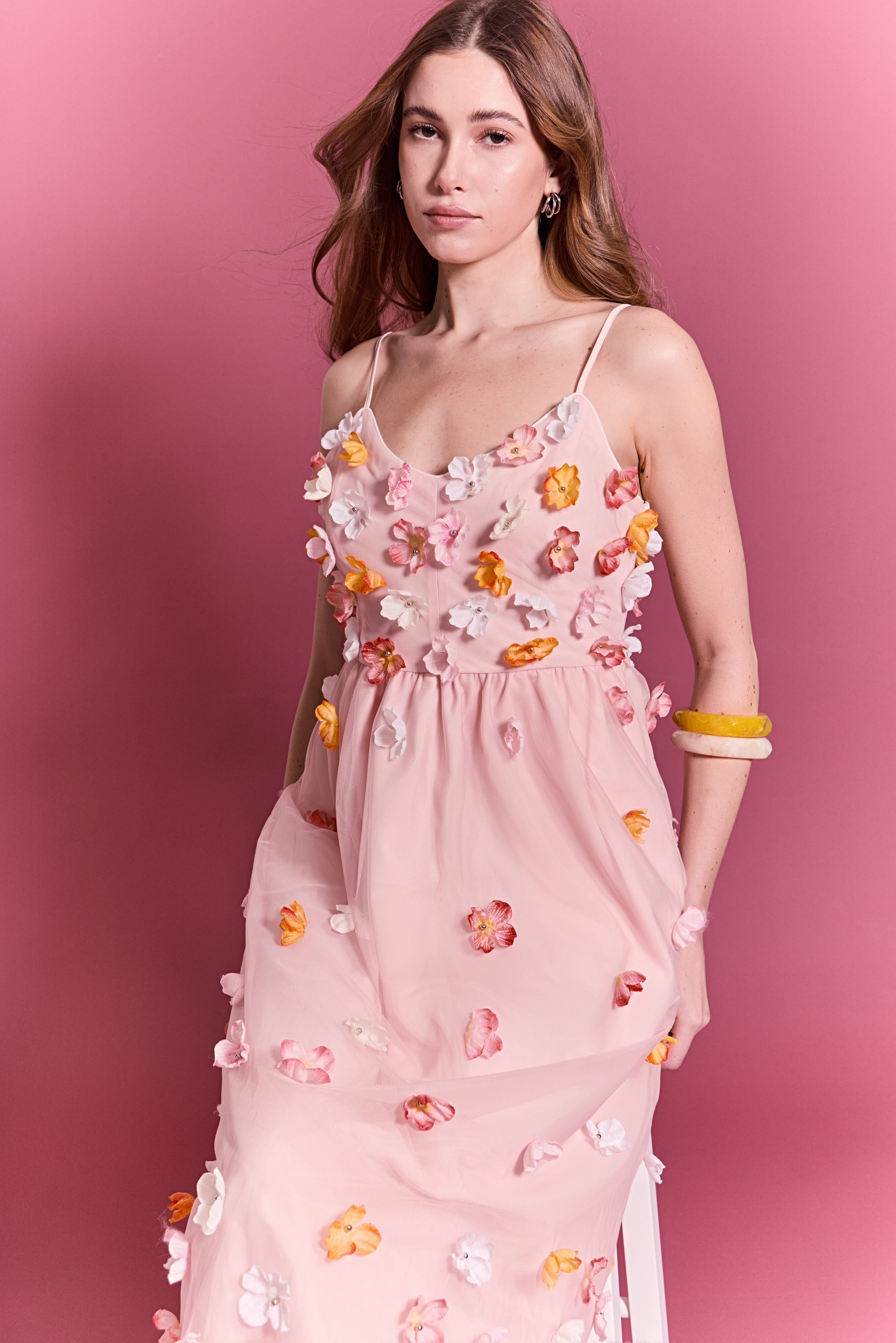 Petal Bloom Midi Dress - Image 6