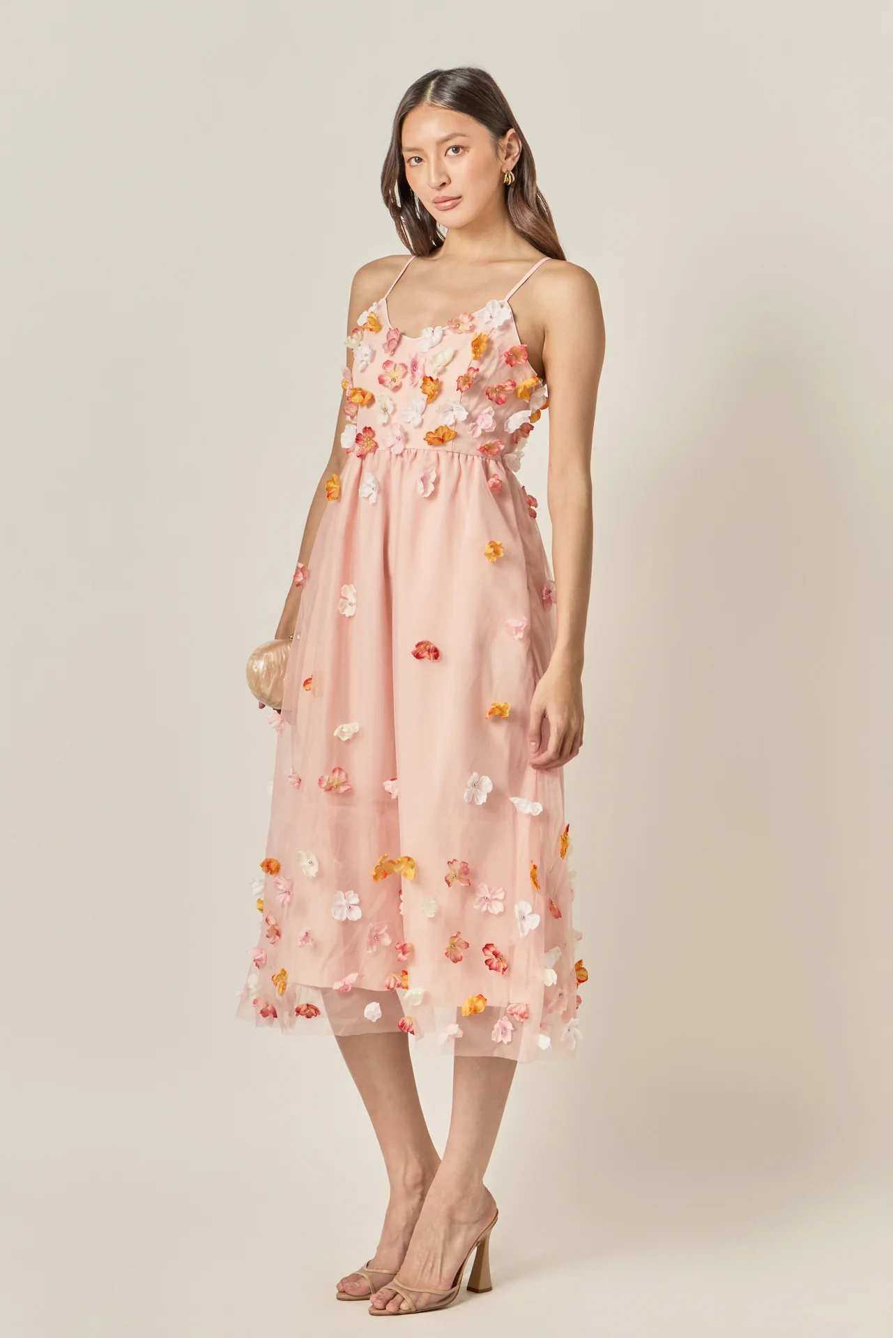 Petal Bloom Midi Dress - Image 9