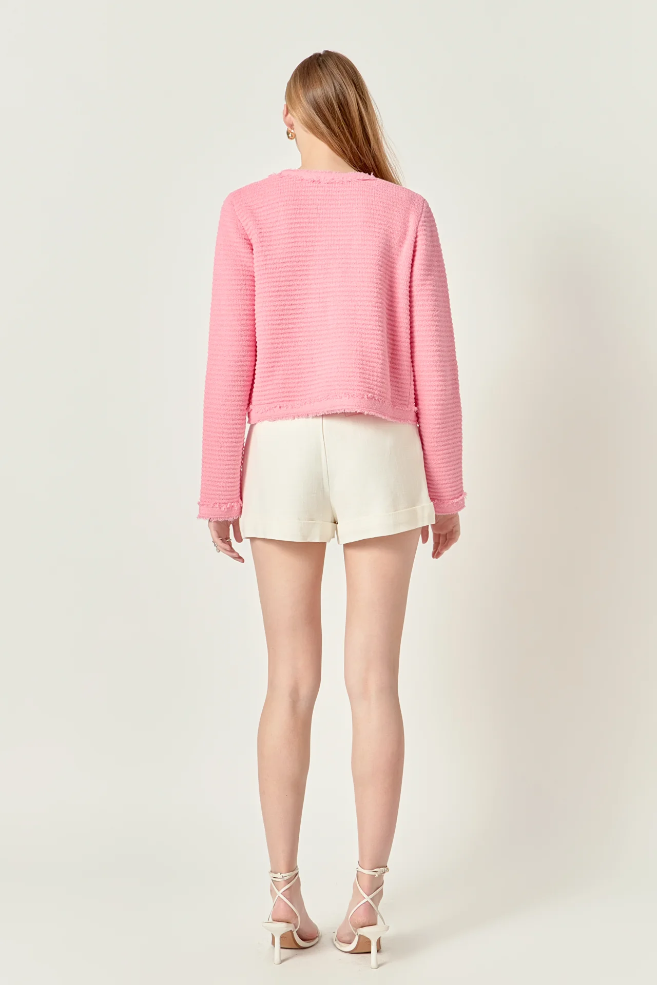 Lucy Fringe Detailed Knit Cardigan - Image 4