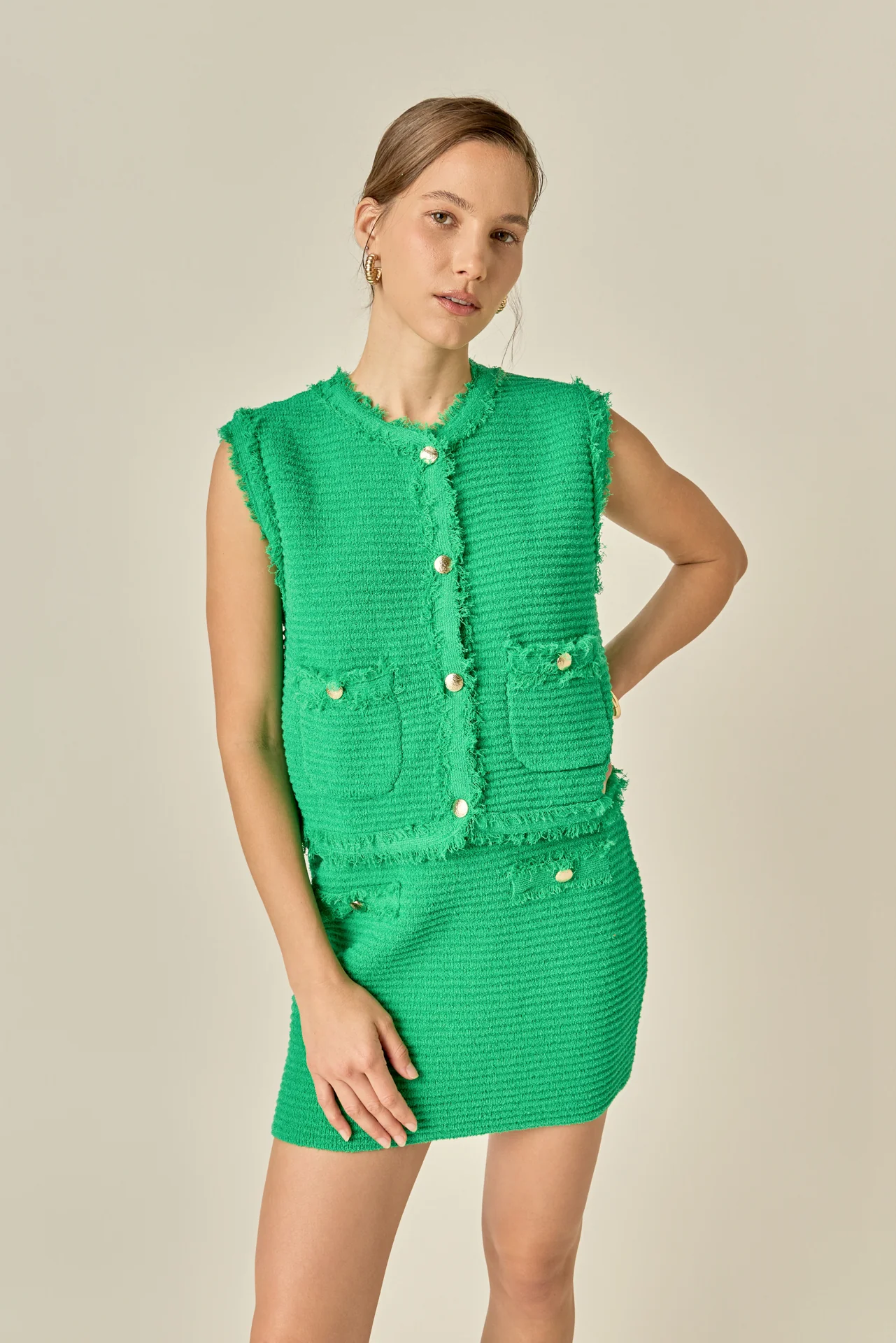 Haley Fringe Knit Vest - Image 6