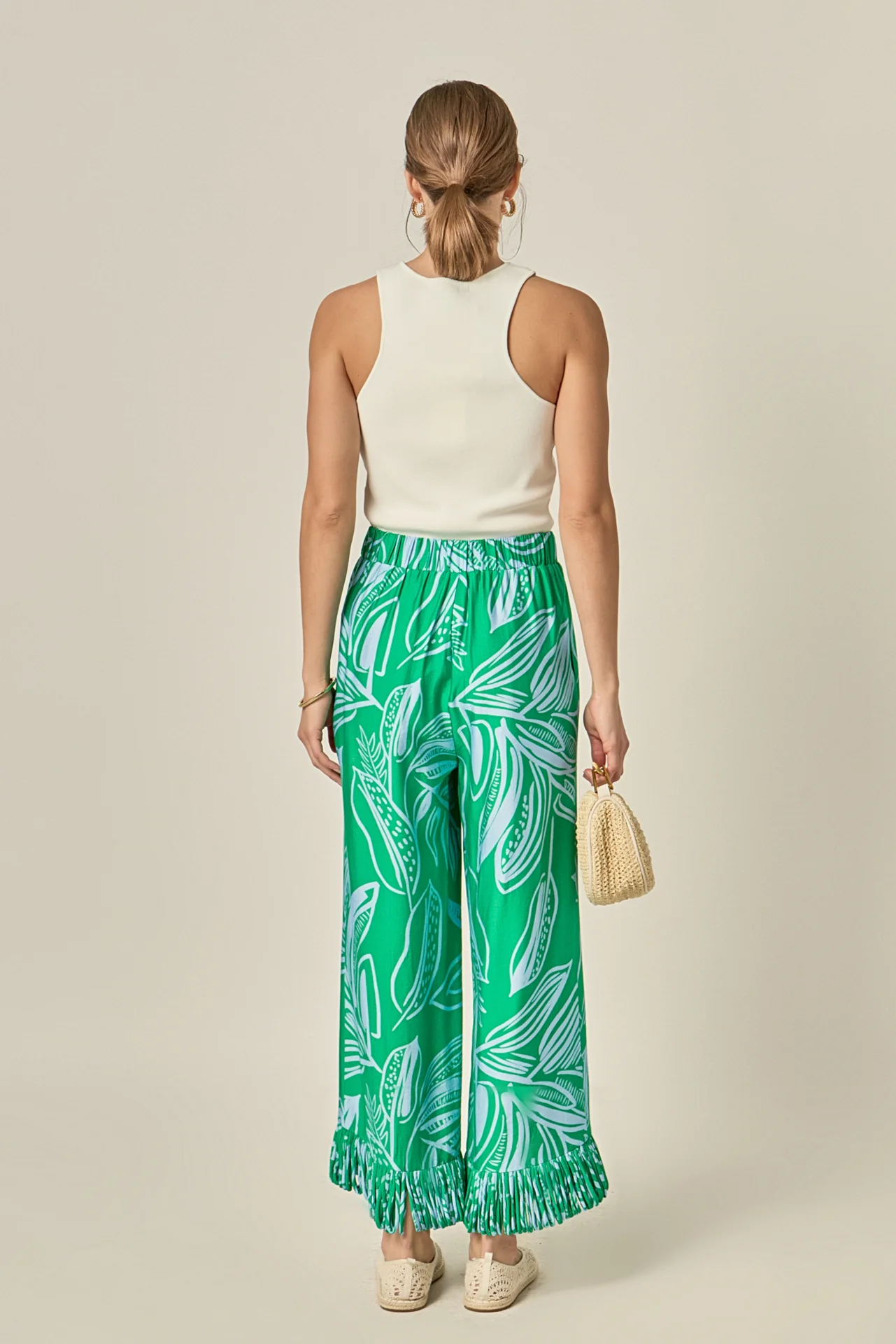 Elodie Fringe Hem Pants - Image 4