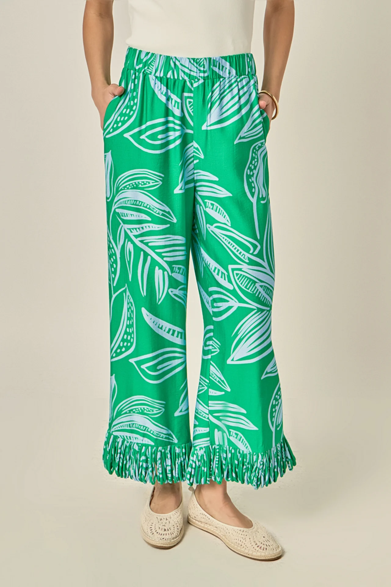 Elodie Fringe Hem Pants - Image 5