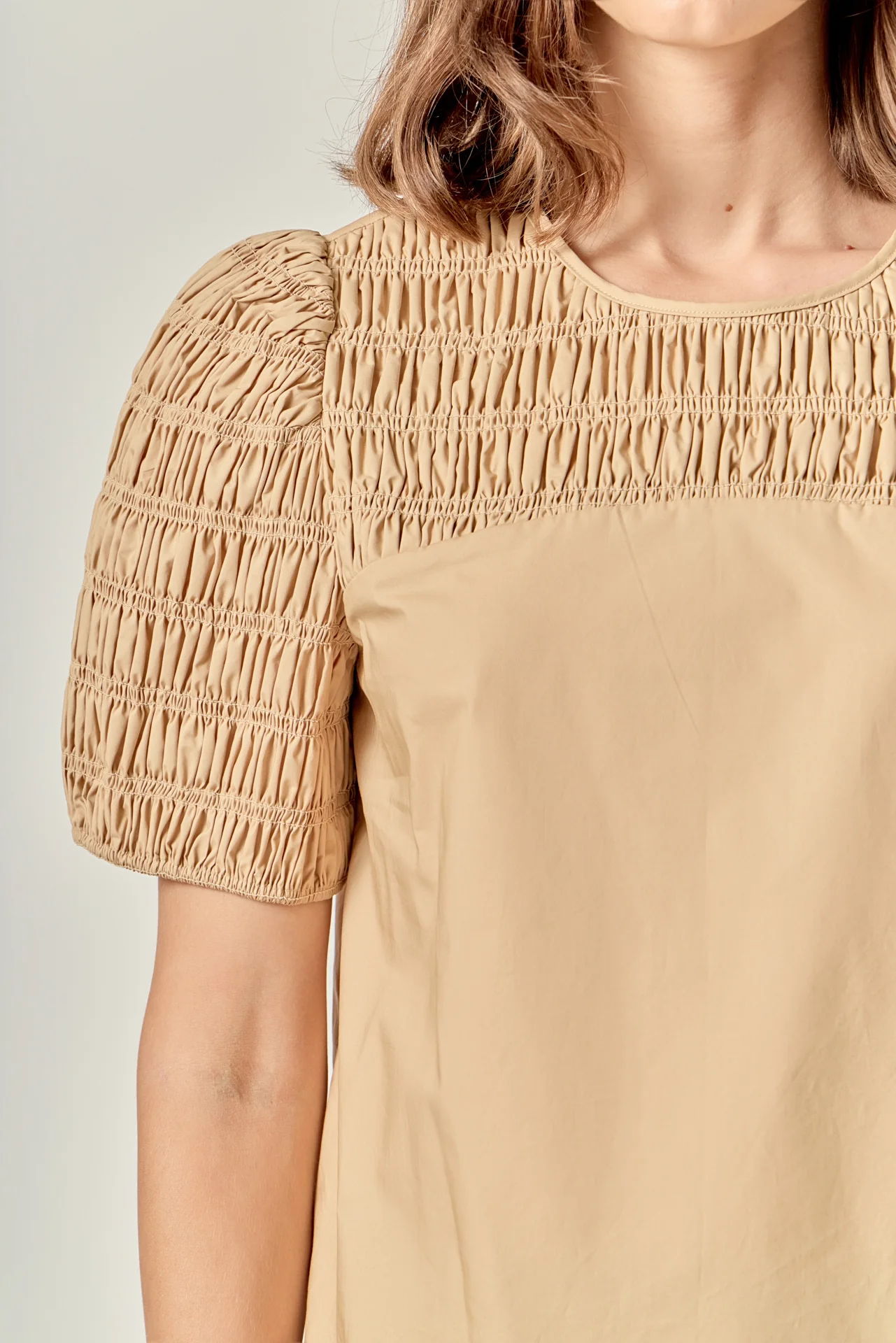 Front Cut-out Smocked Top - Image 2