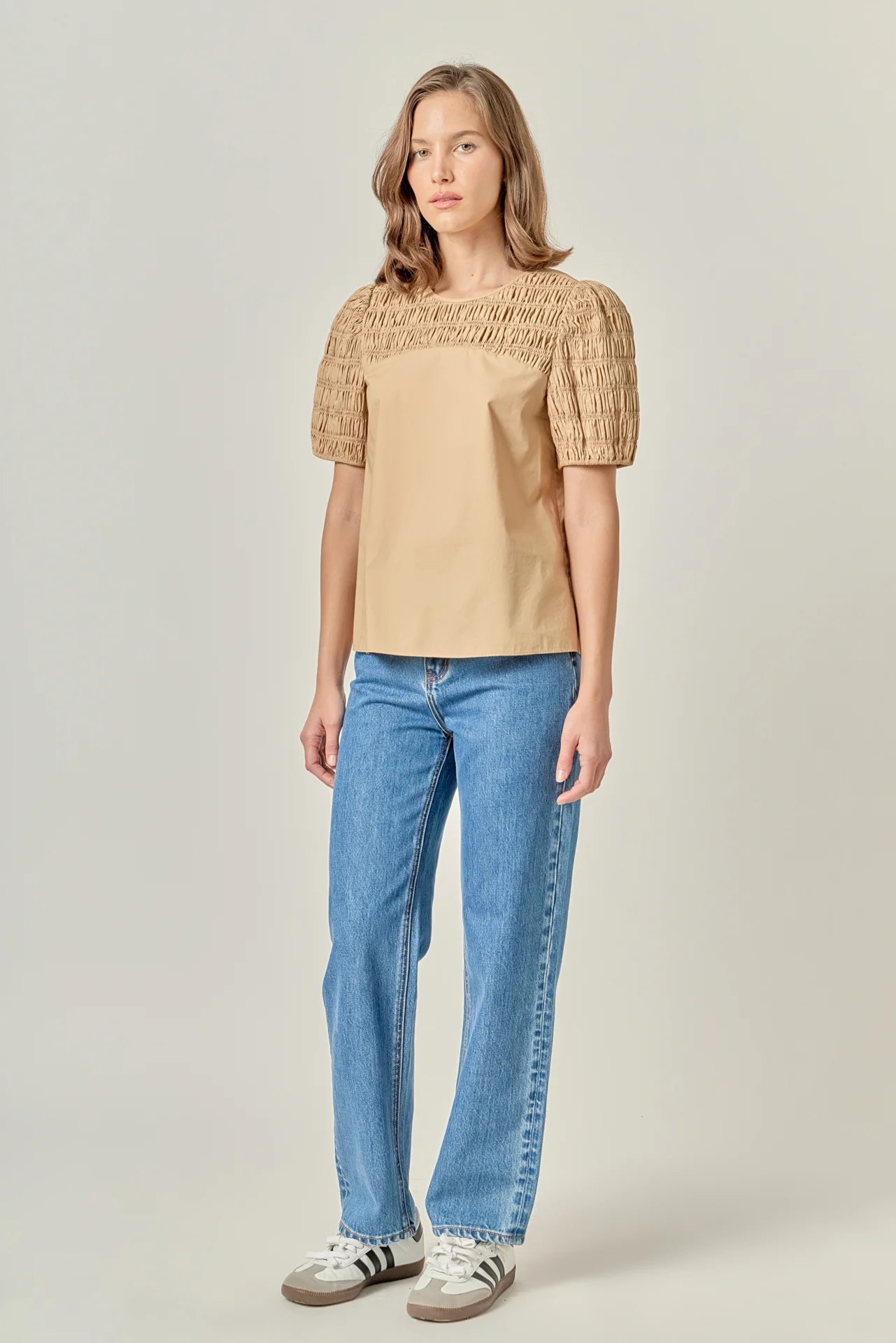 Front Cut-out Smocked Top - Image 3