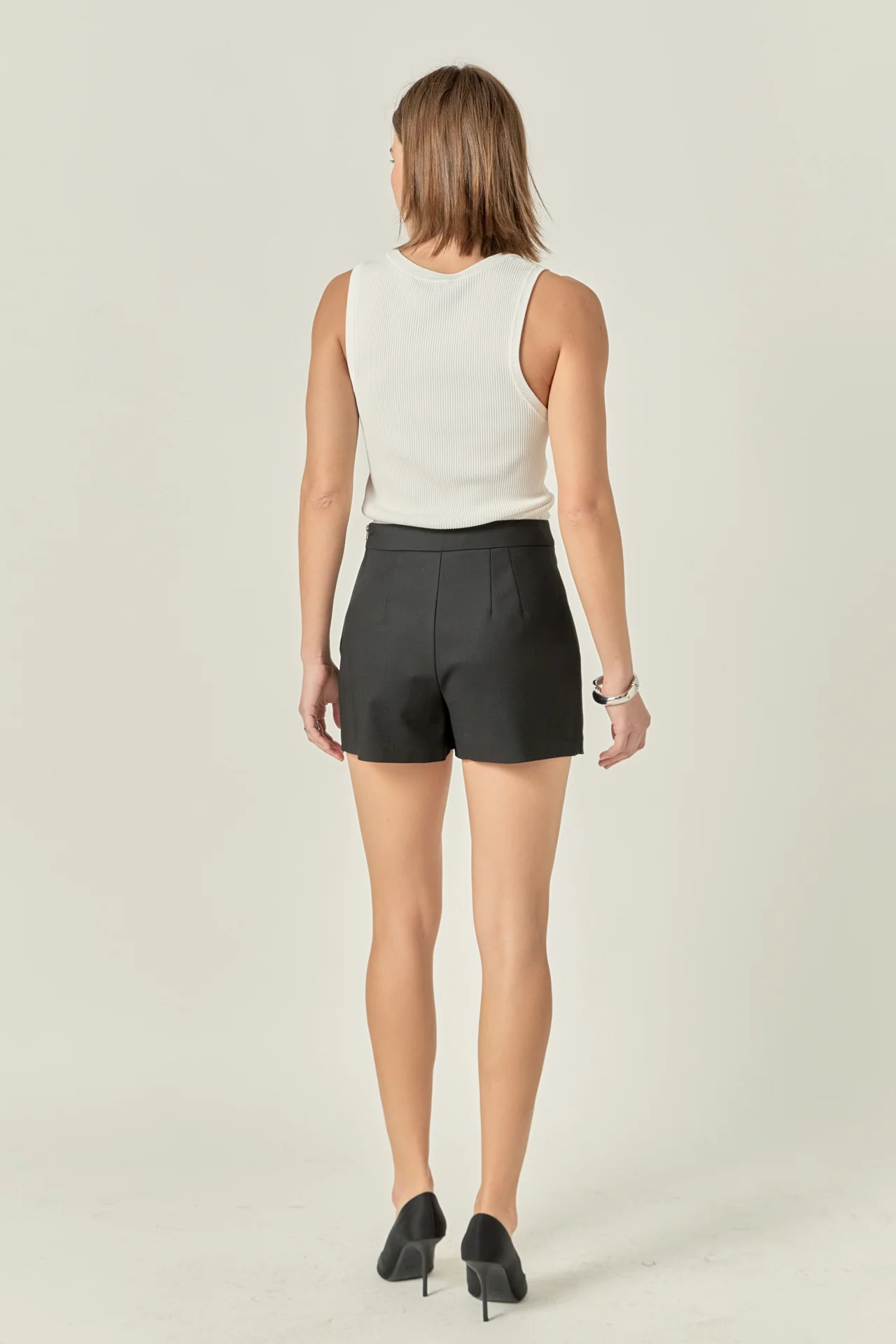 Front Welt Pockets Skort - Image 33