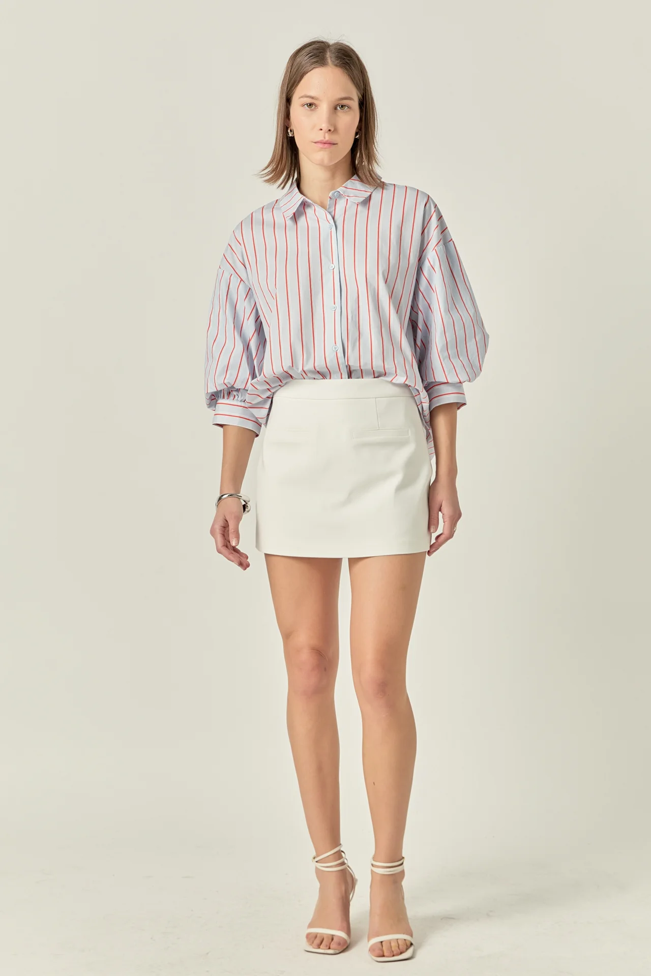 Front Welt Pockets Skort - Image 35