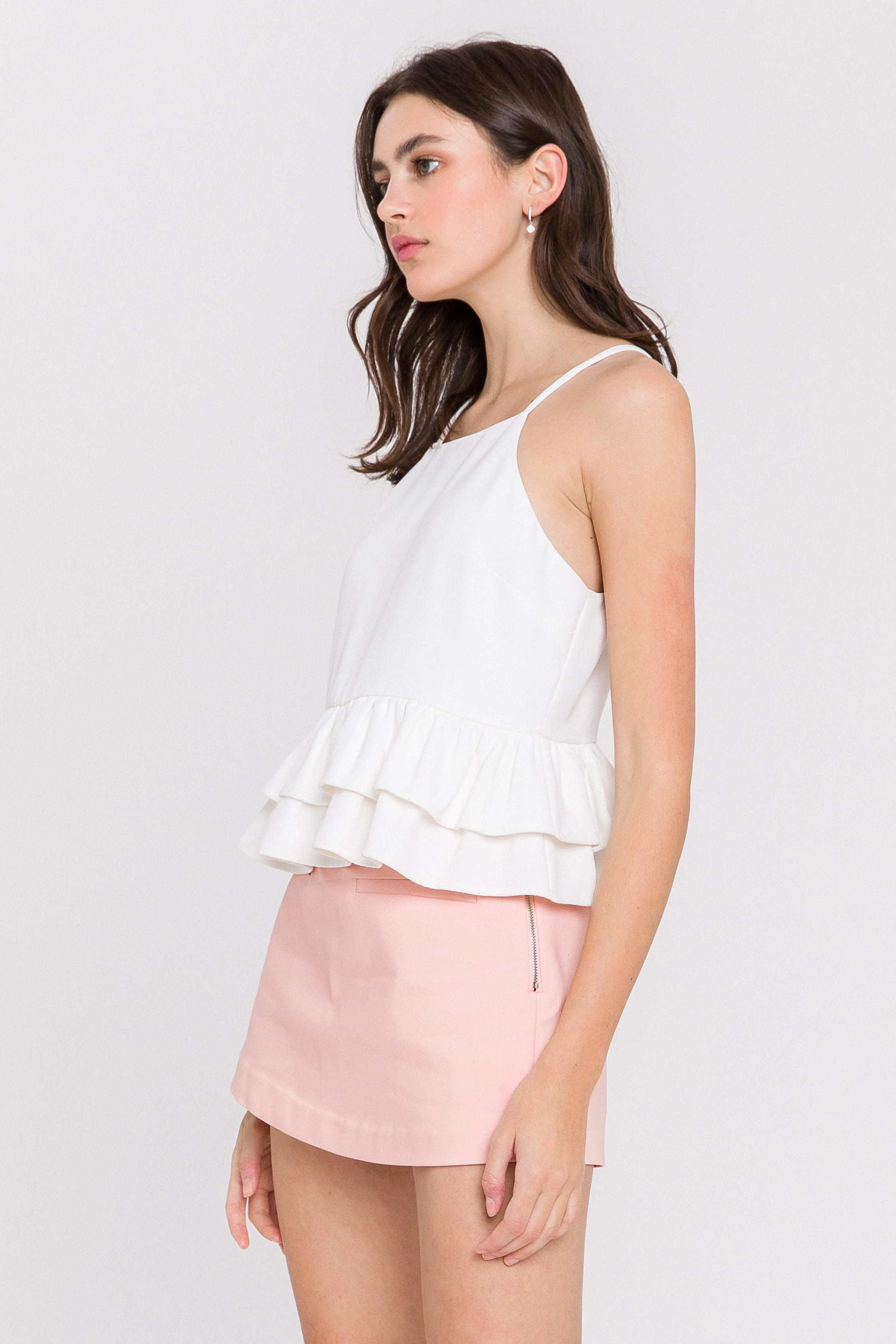 Front Welt Pockets Skort - Image 56