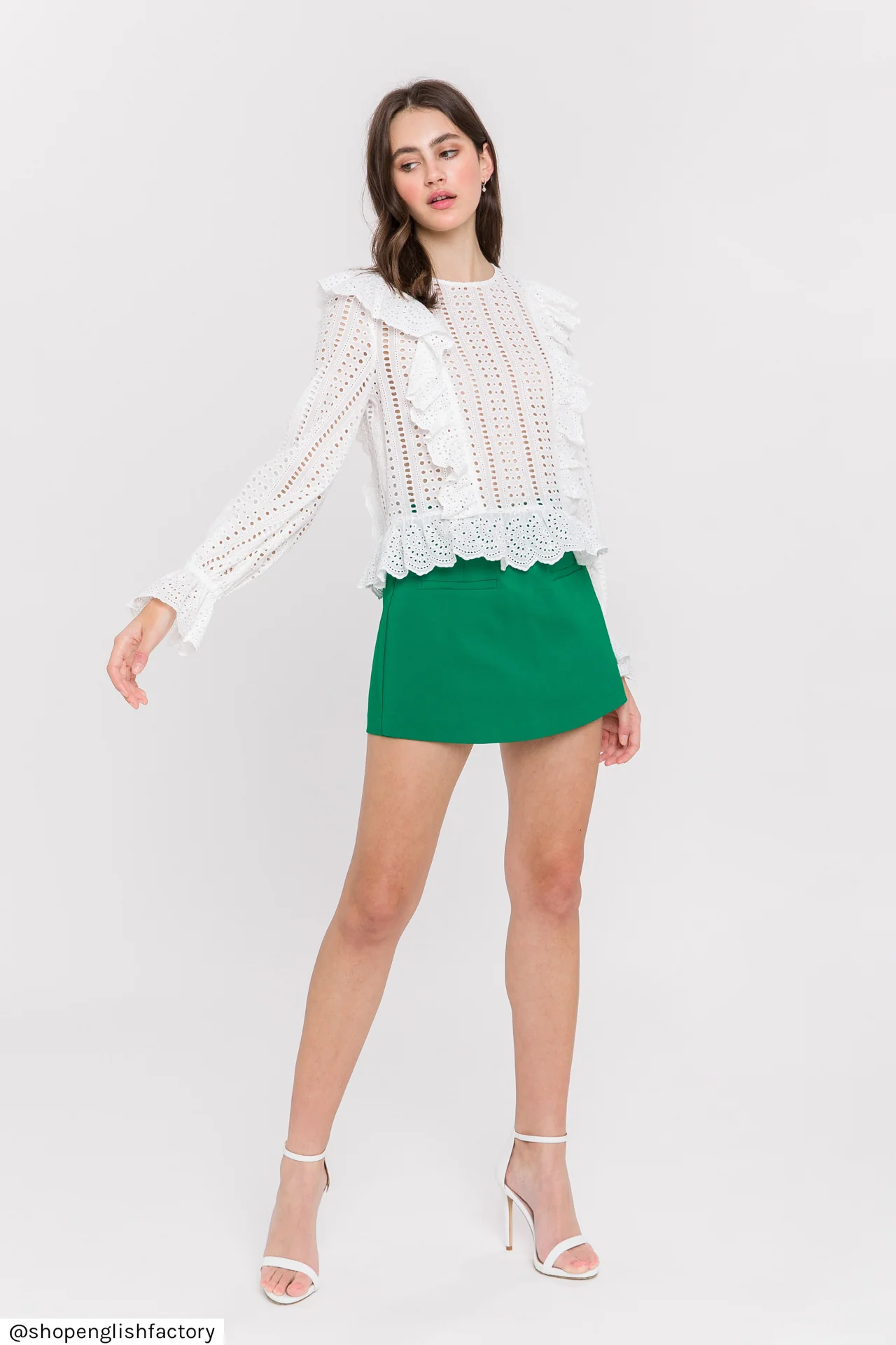 Front Welt Pockets Skort - Image 63