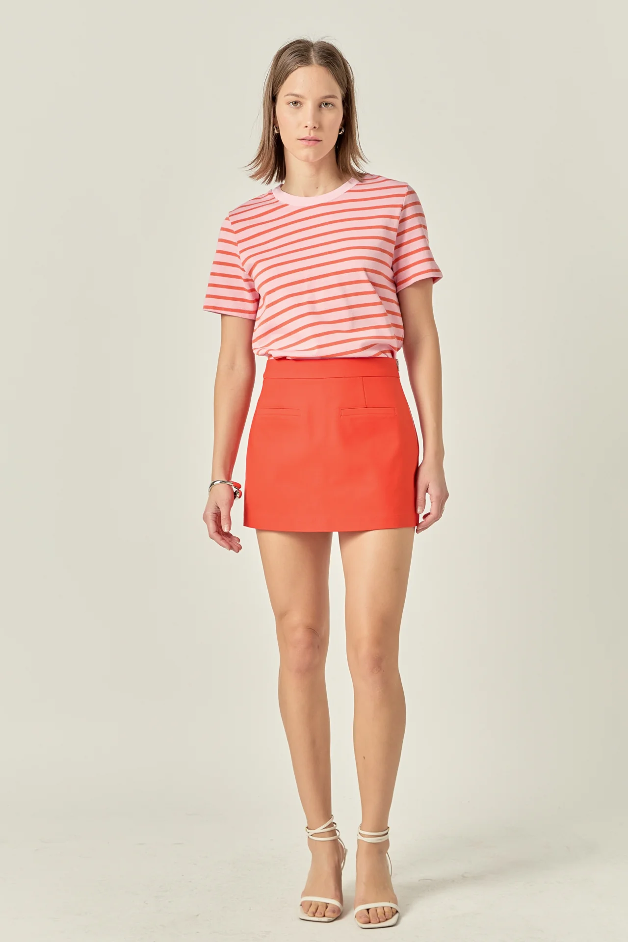 Front Welt Pockets Skort - Image 9