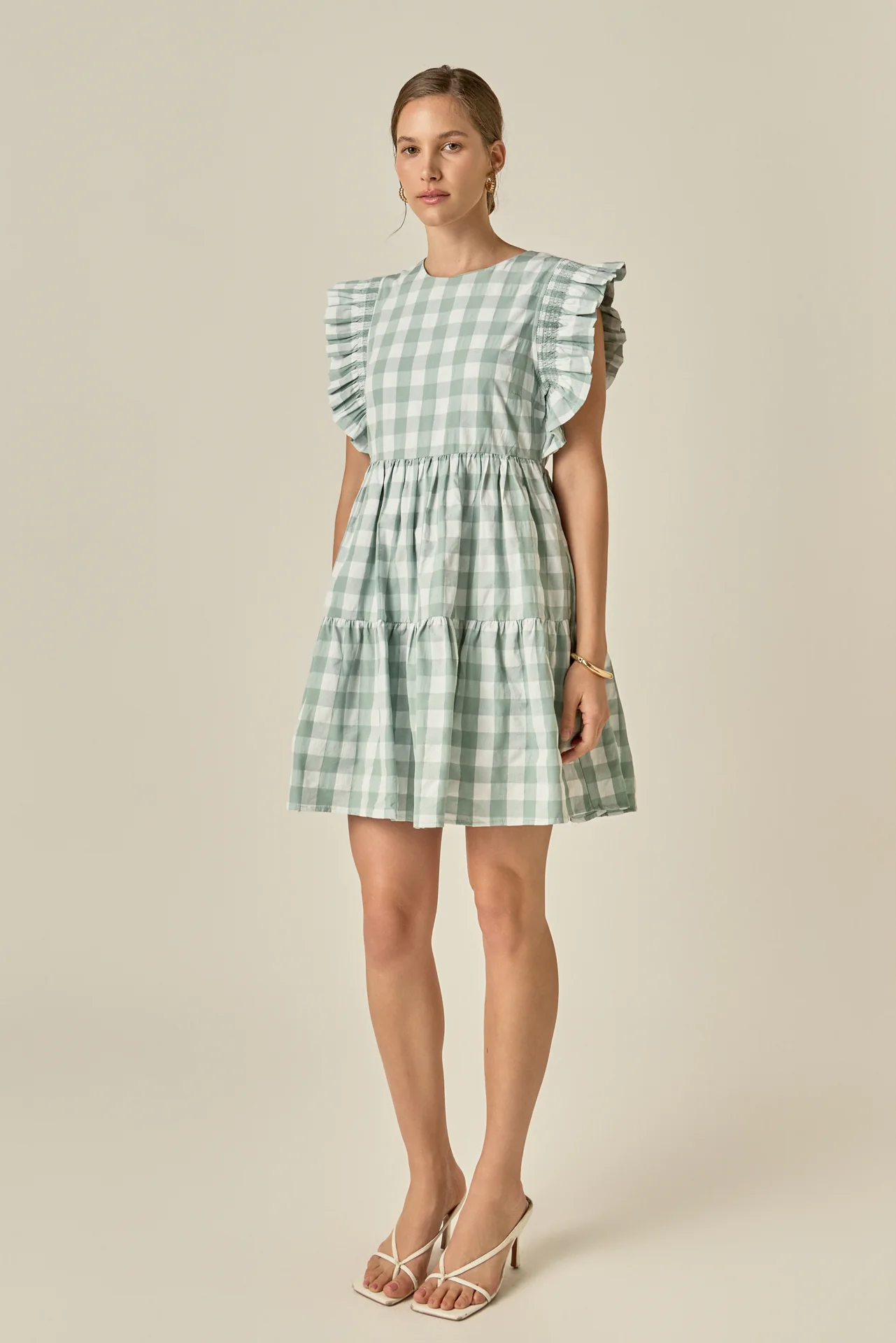 Gingham Mini Dress - Image 12
