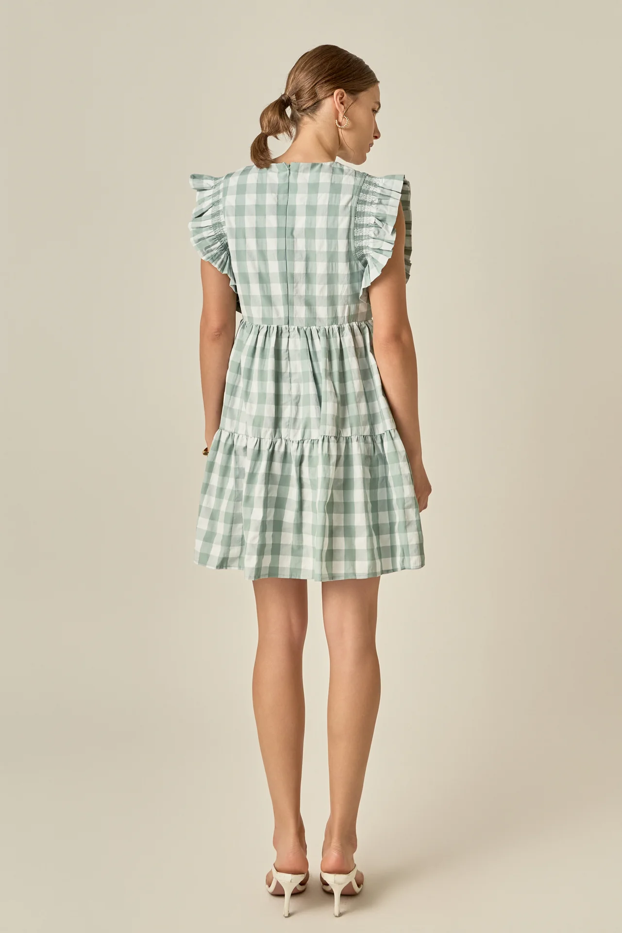 Gingham Mini Dress - Image 13