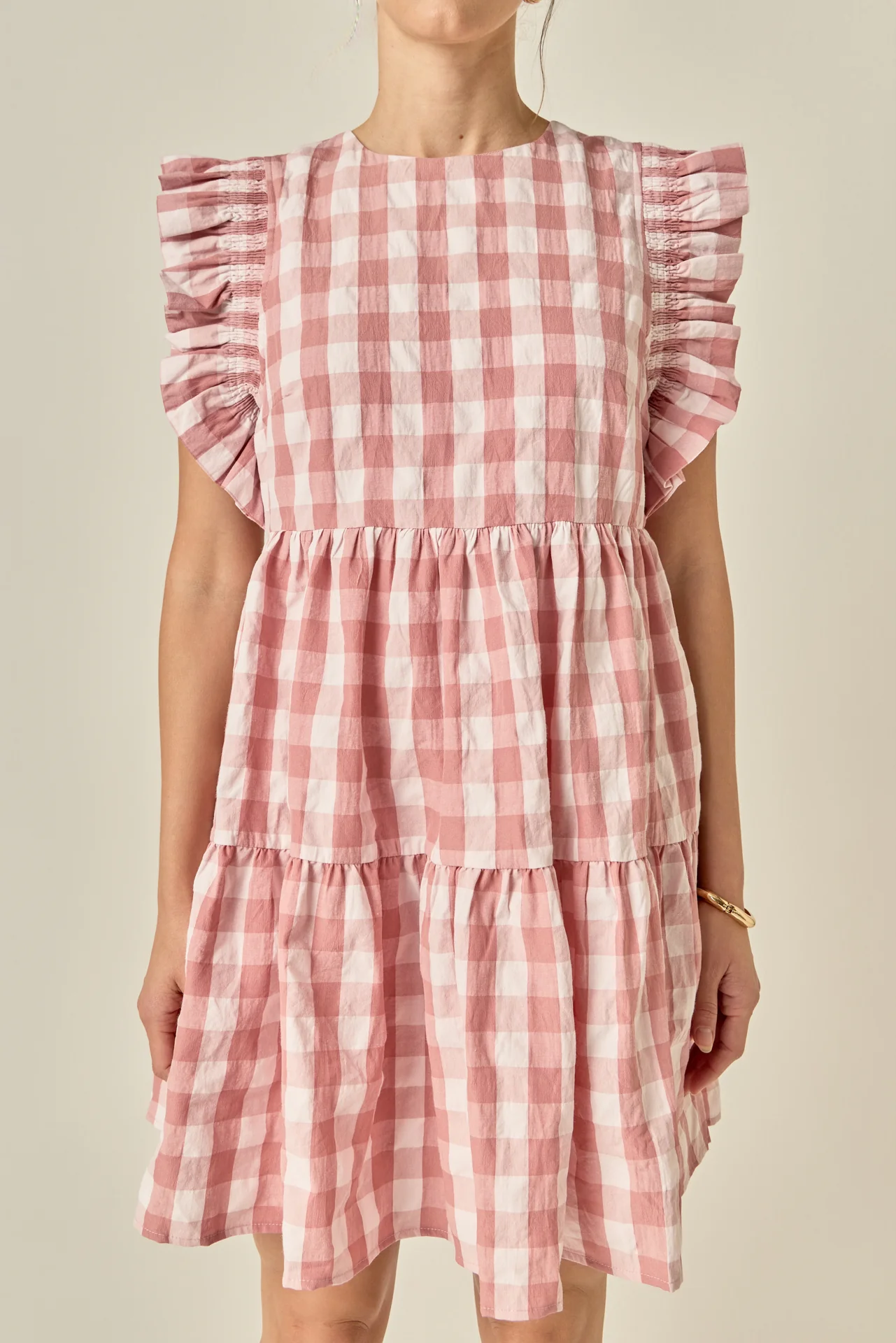 Gingham Mini Dress - Image 2