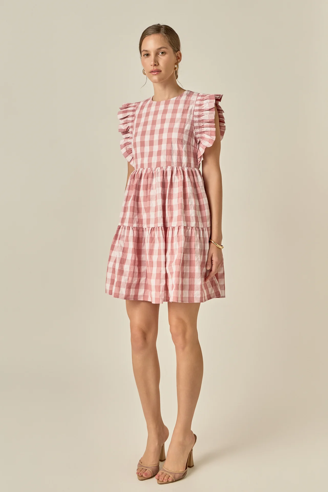 Gingham Mini Dress - Image 5