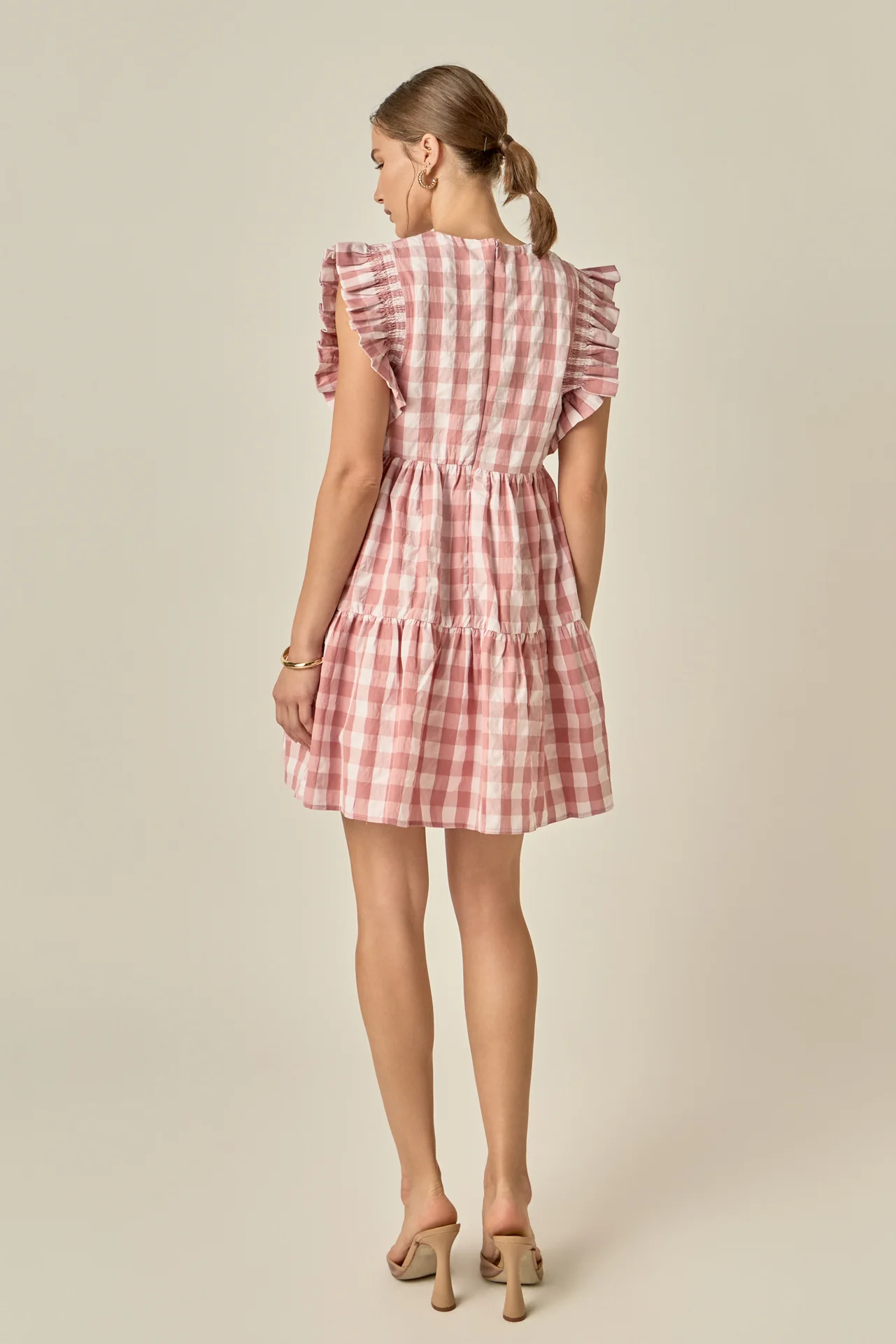 Gingham Mini Dress - Image 6