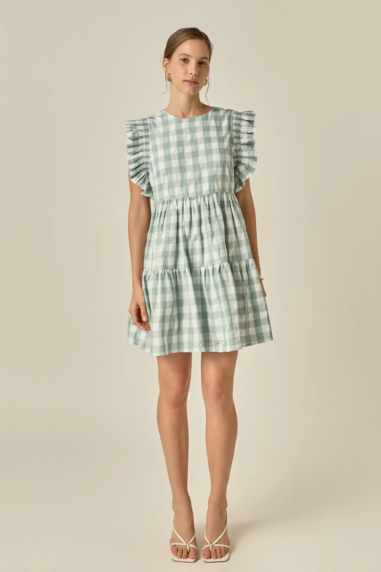 Gingham Mini Dress - Image 8