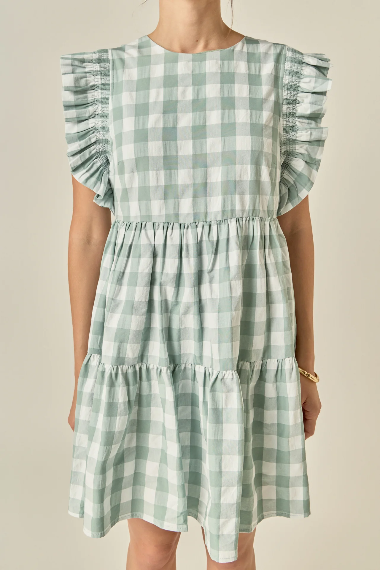 Gingham Mini Dress - Image 9