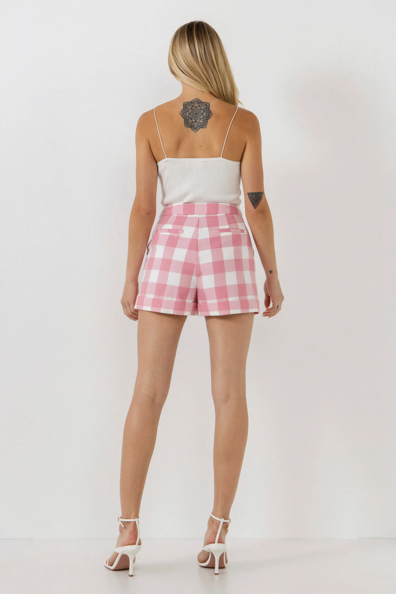 Tailored Gingham Shorts - Image 10