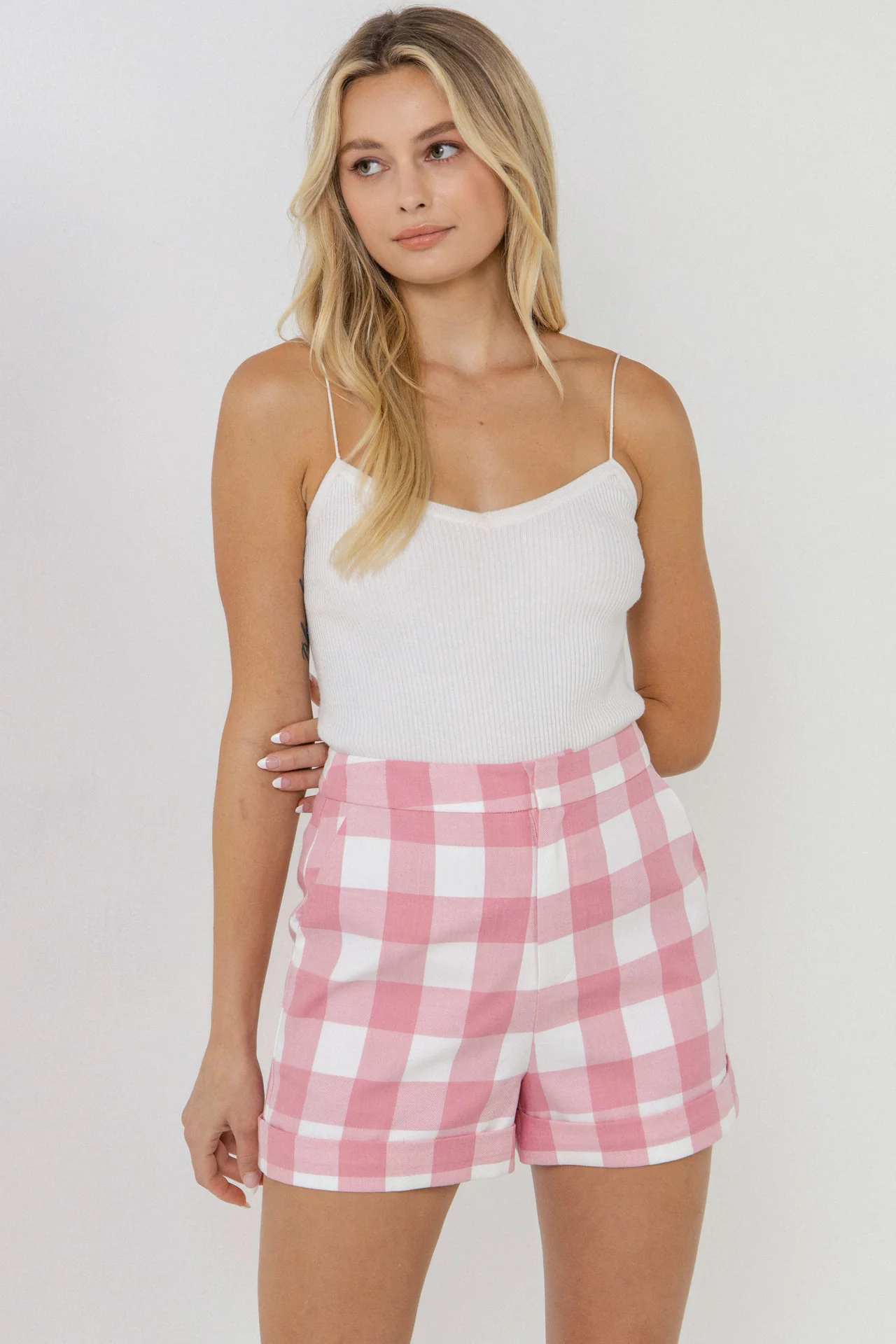 Tailored Gingham Shorts - Image 11