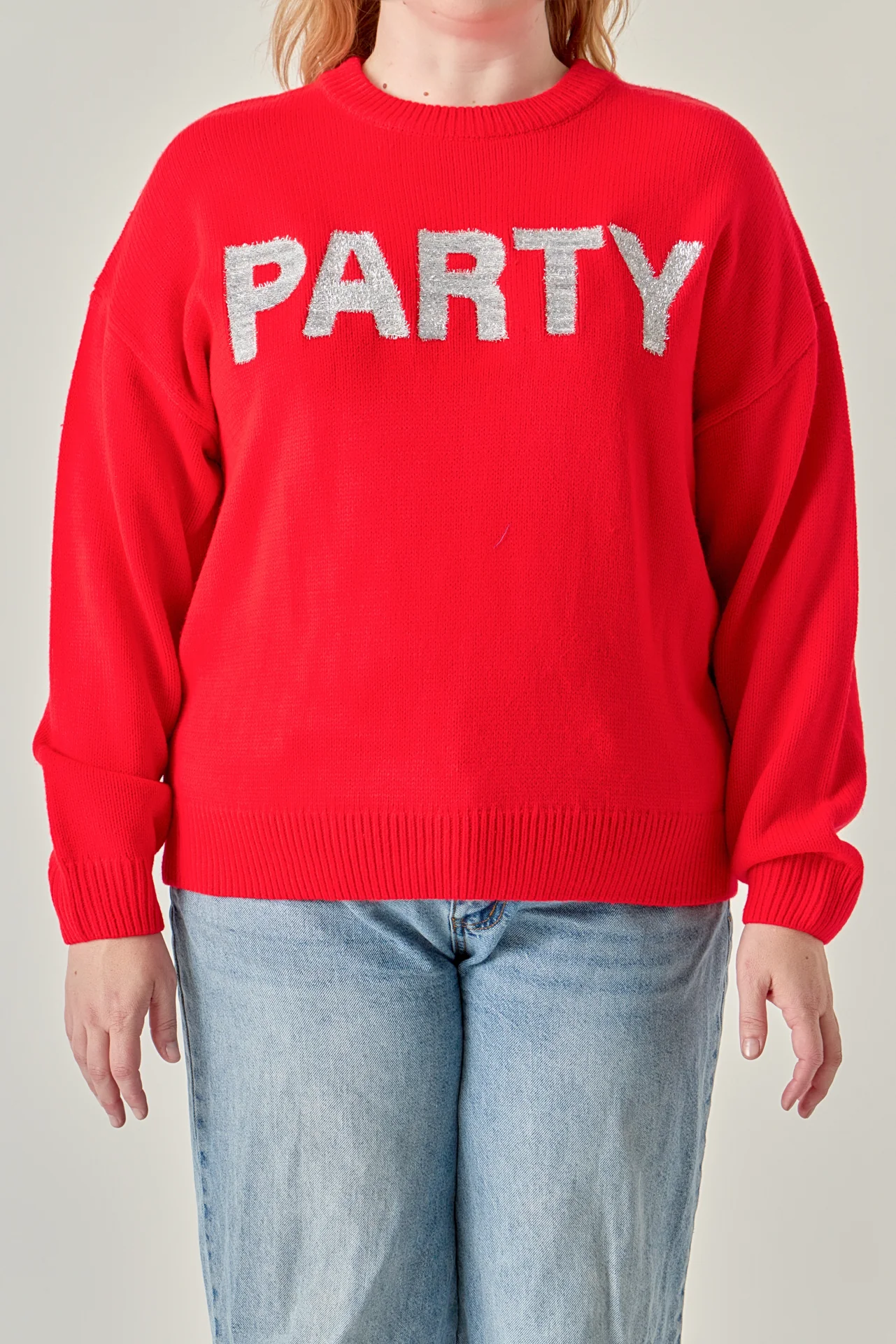 Glitter Lettering Sweater - Image 2