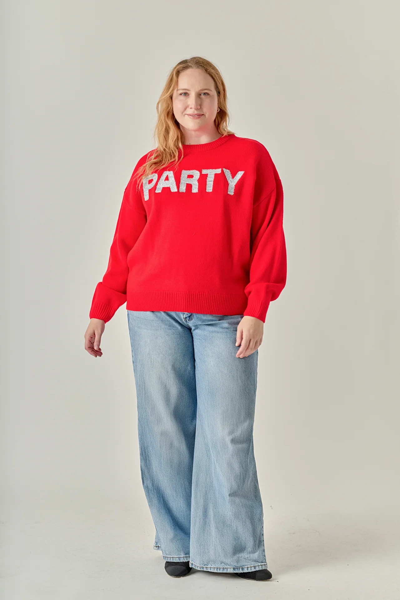 Glitter Lettering Sweater - Image 5