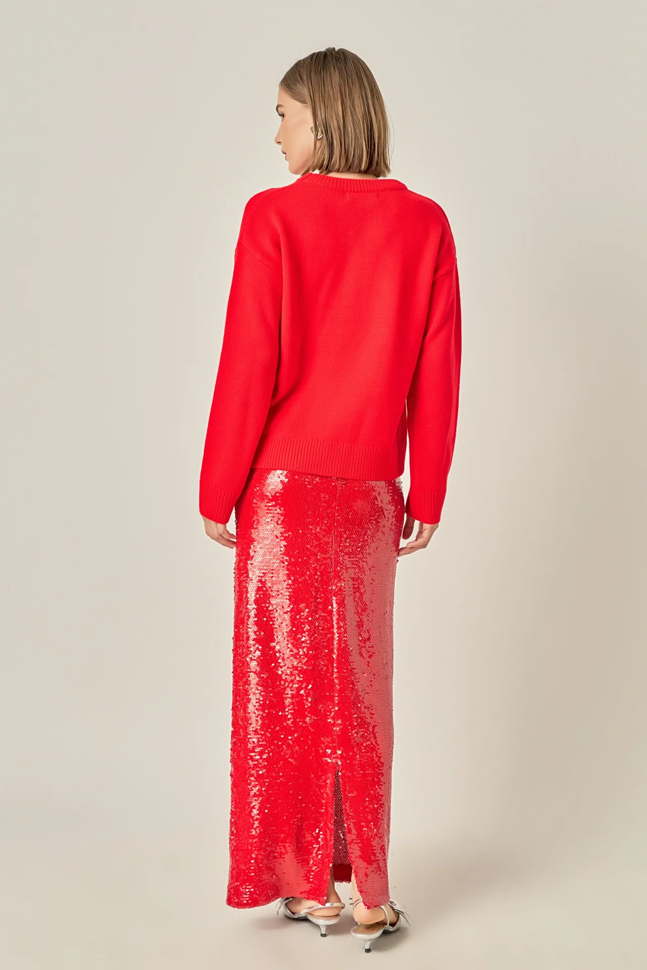 Party Glitter Lettering Sweater - Image 5