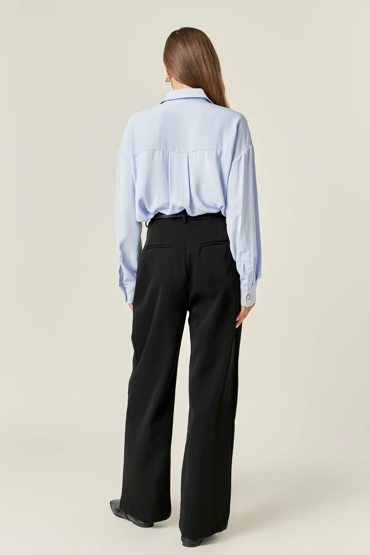 Gold Button Shirt Blouse - Image 4
