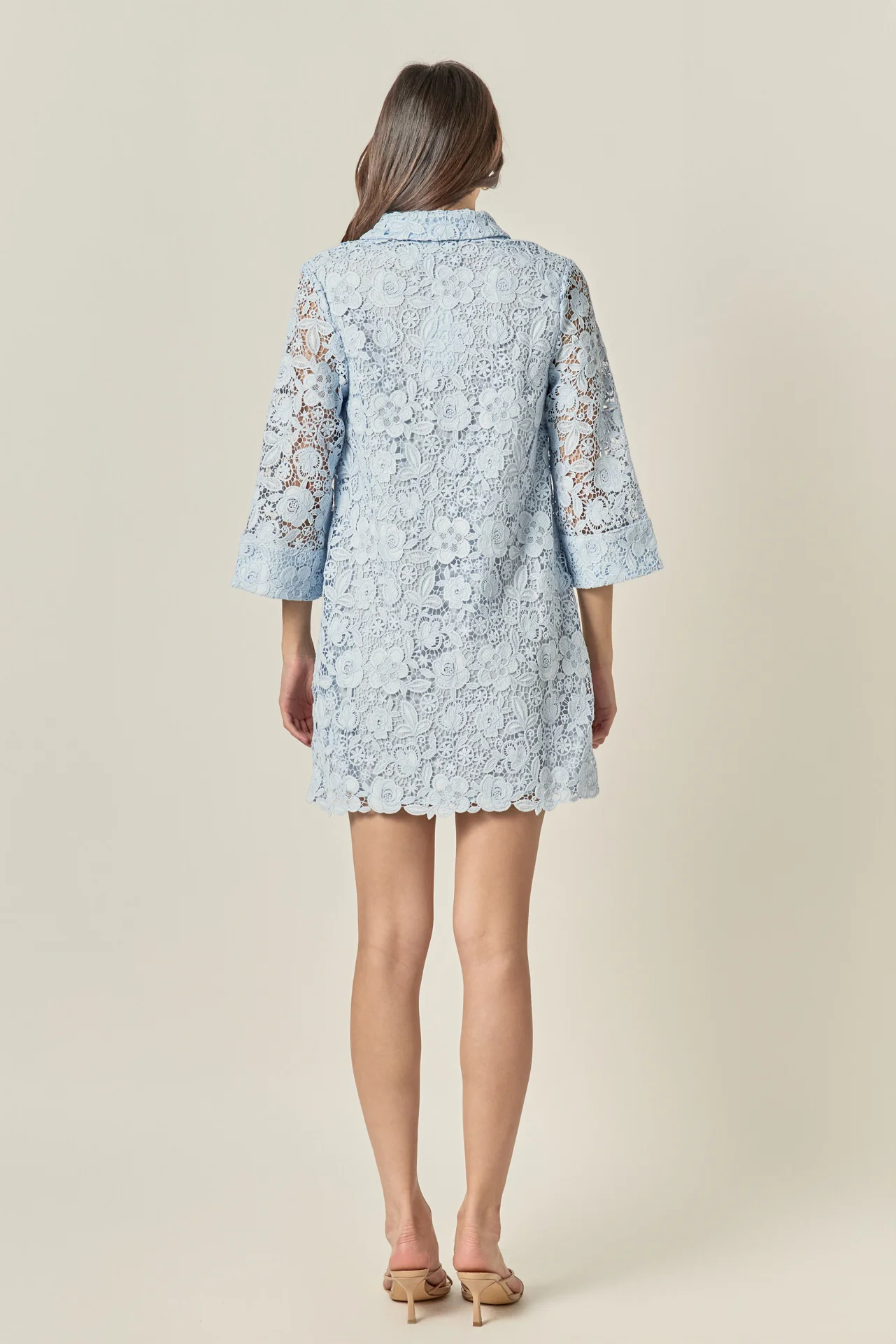 Iris Guipure Lace Mini Dress - Image 5