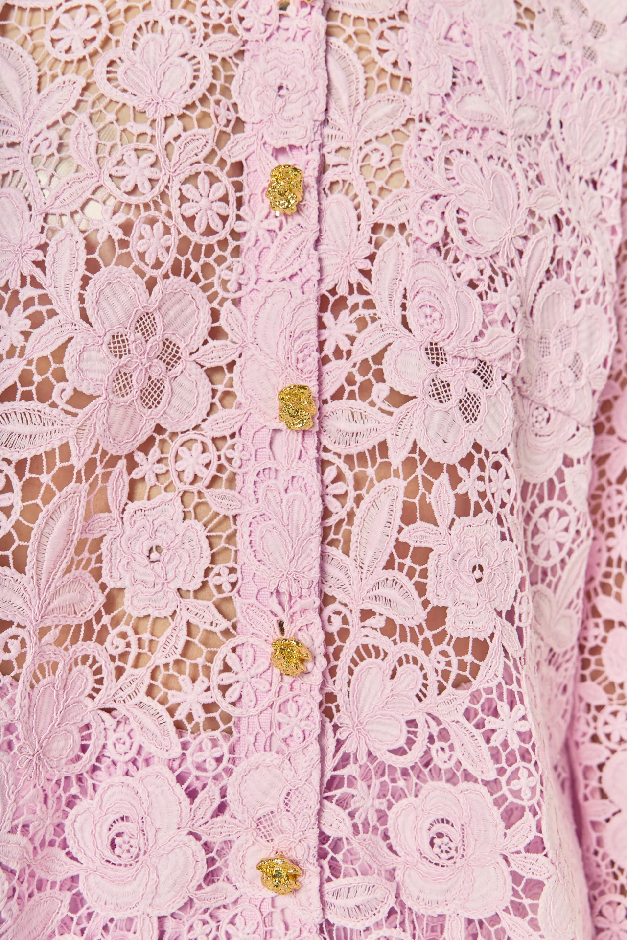 Willow Floral Guipure Lace Oversized Shirt - Image 4