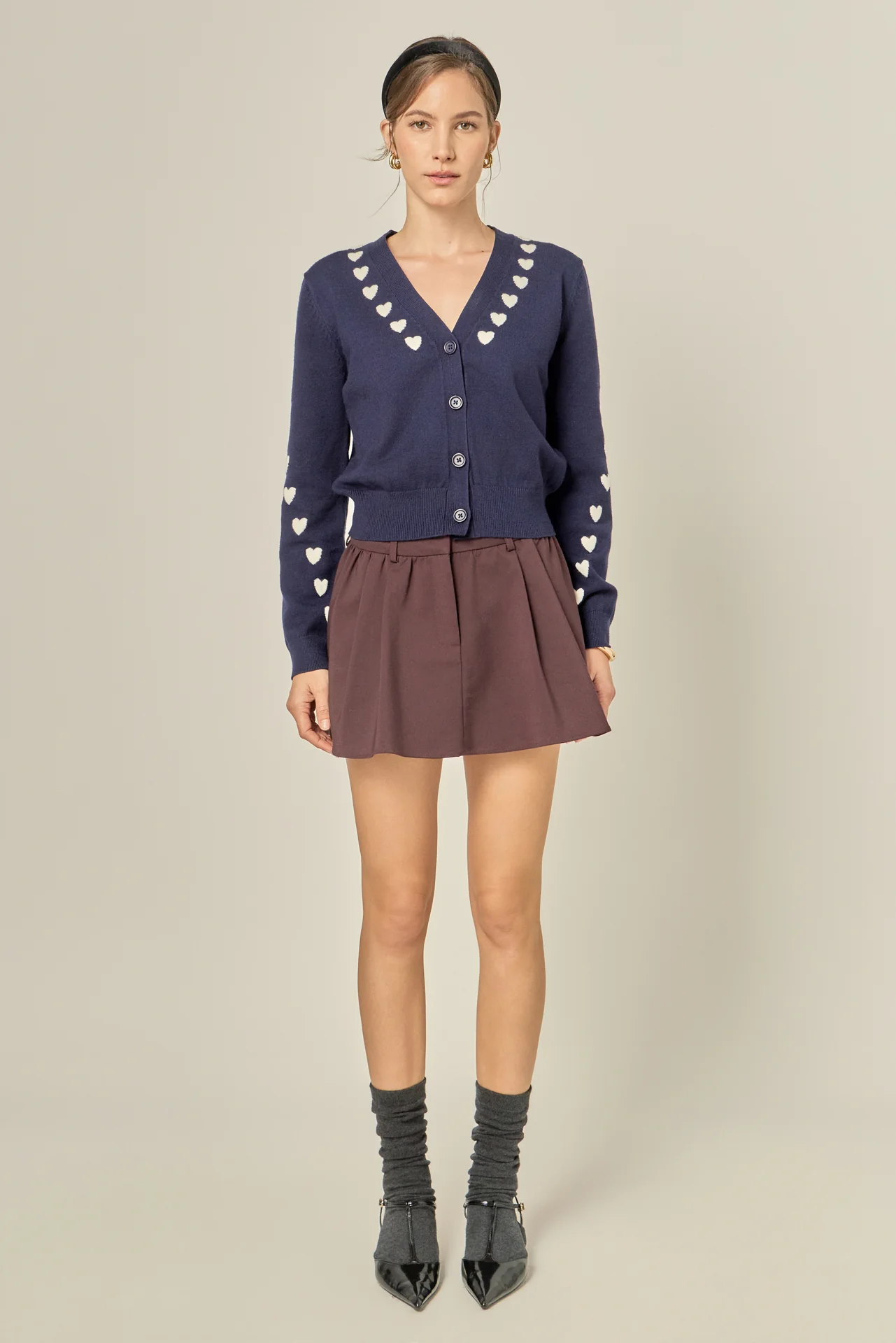 Heart Accent Knit Cardigan - Image 12
