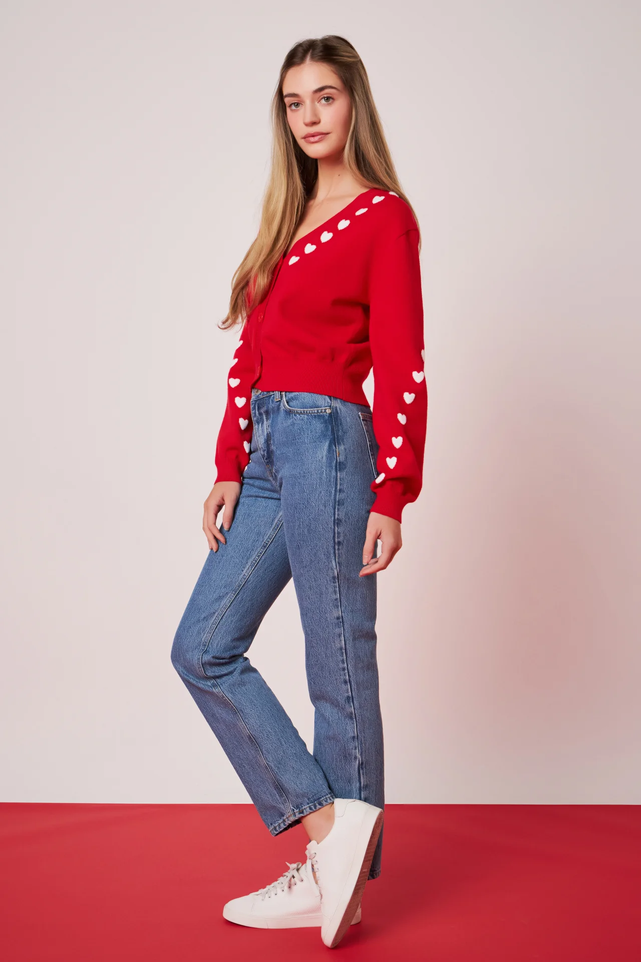 Heart Accent Knit Cardigan - Image 15