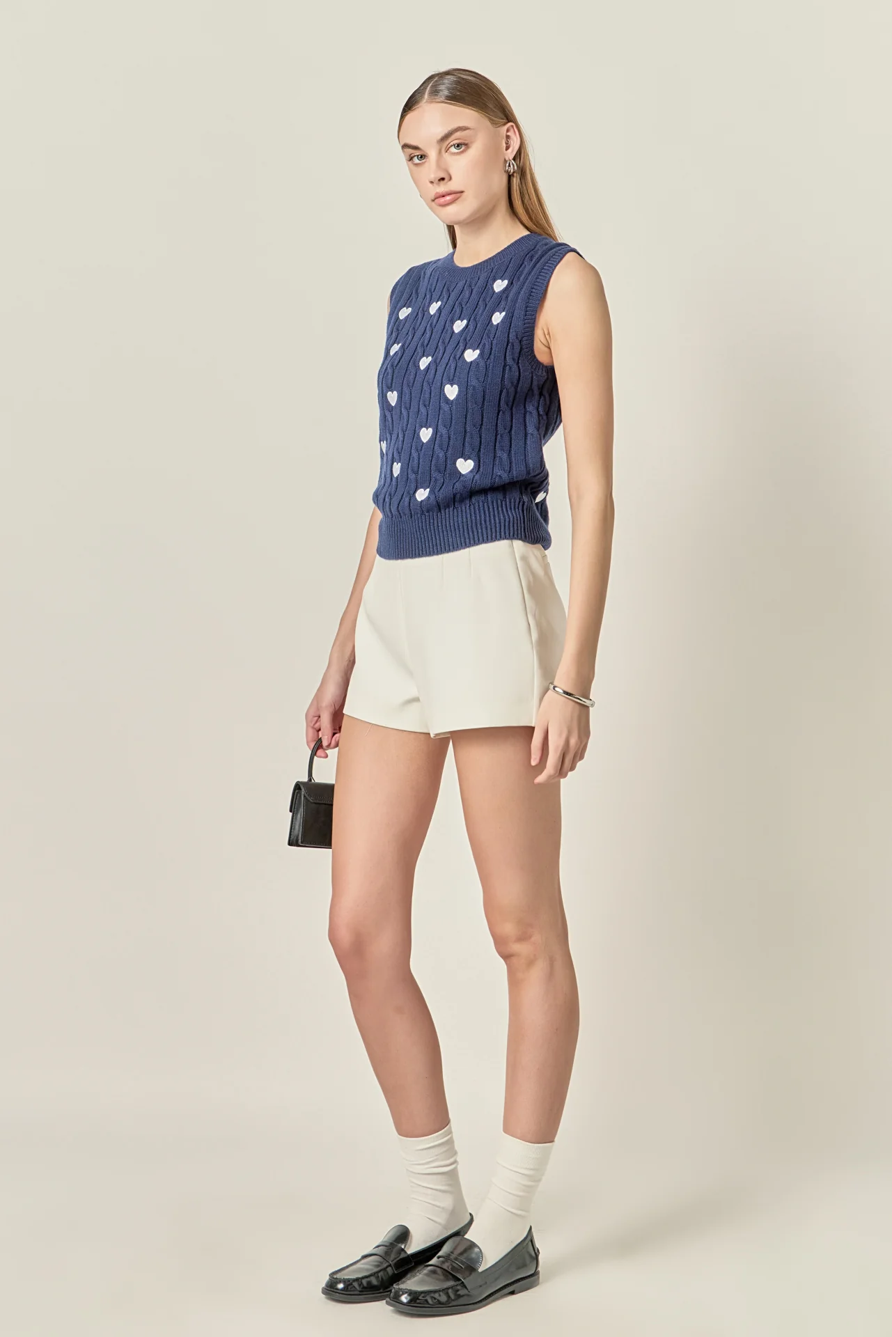 Embroidered Heart Knit Vest - Image 10