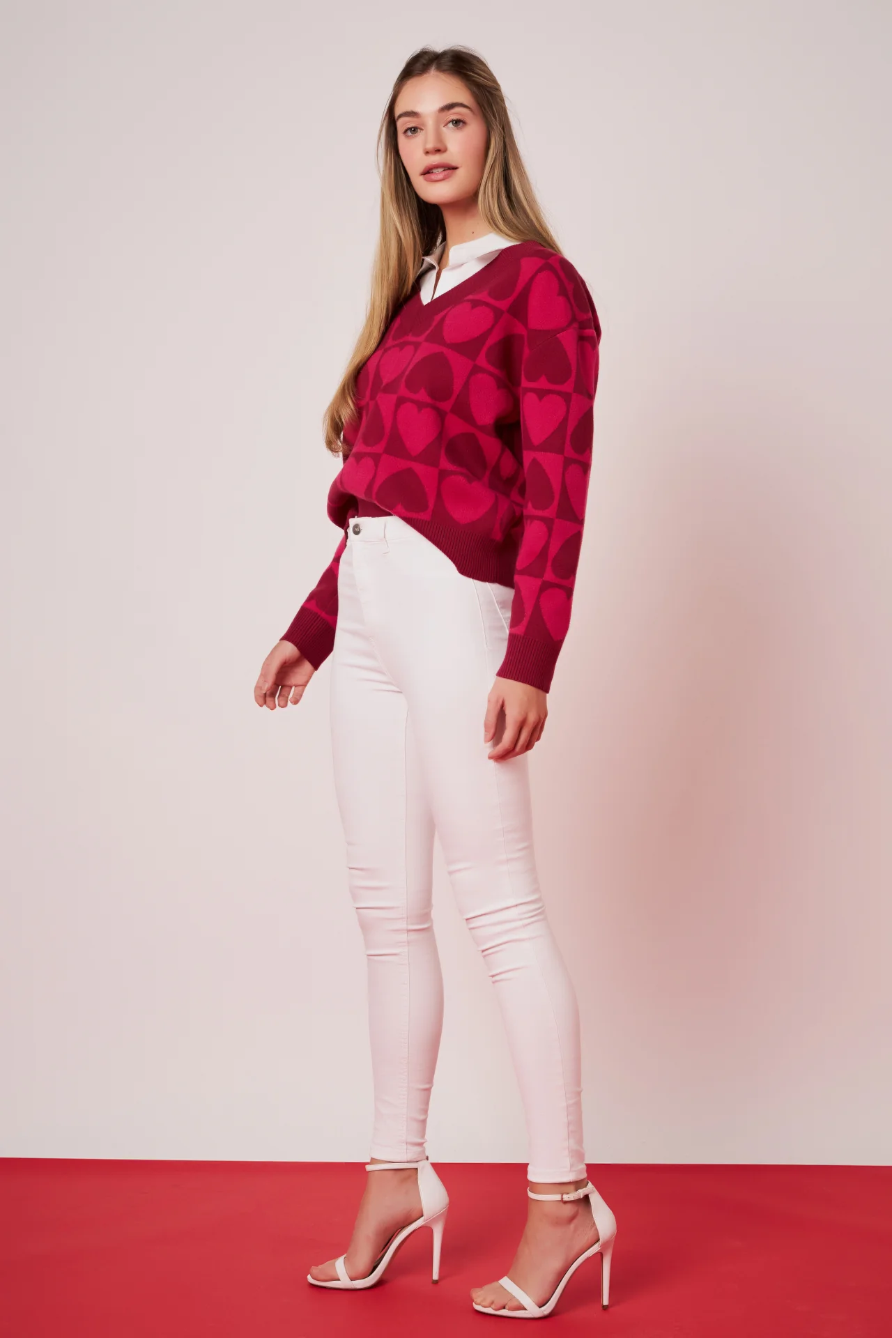 Heart Knit Sweater - Image 3