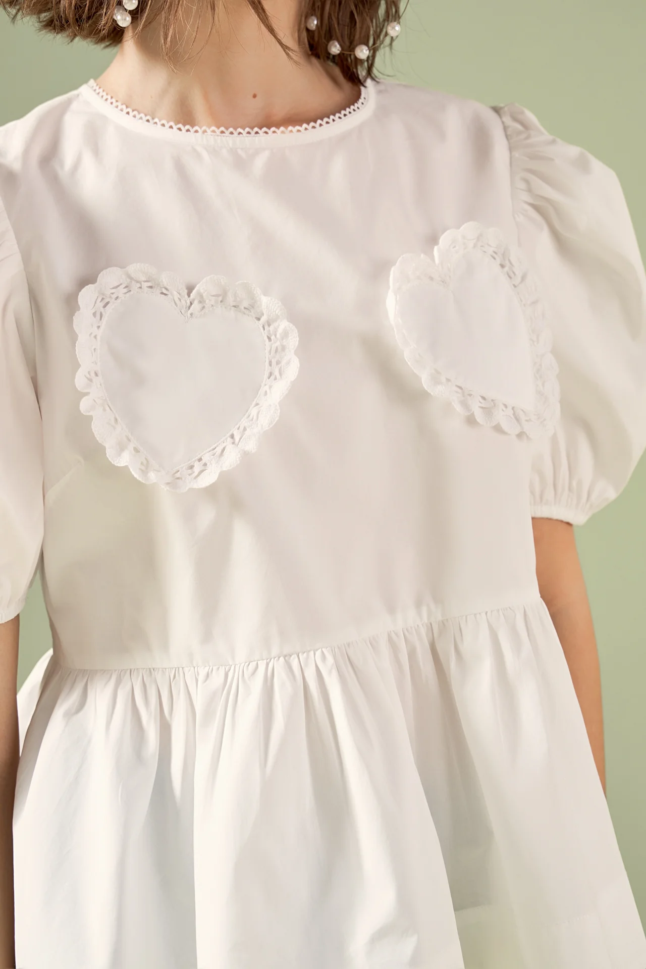 Linda Heart Peplum Top - Image 2