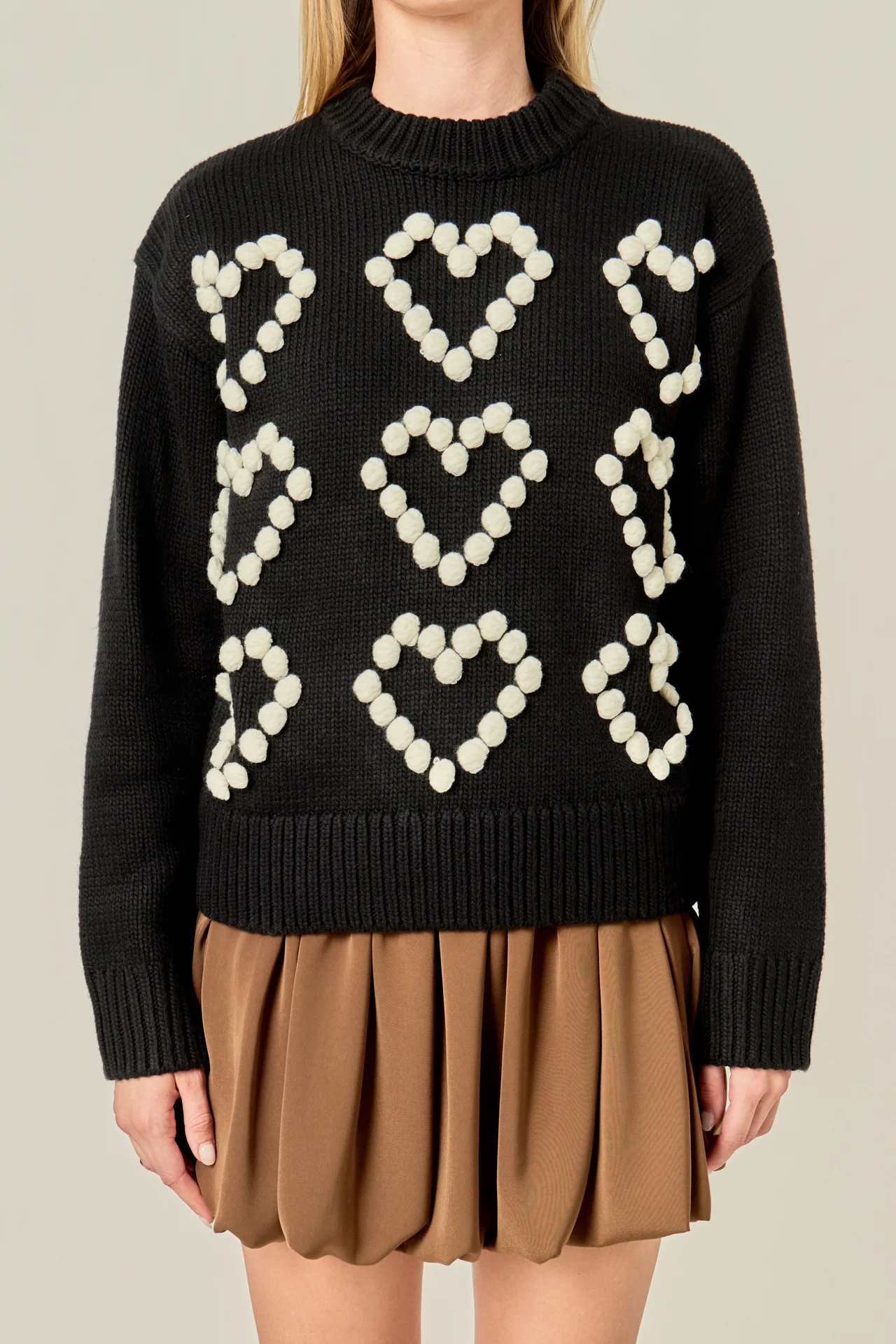 Heart Pom Sweater - Image 2