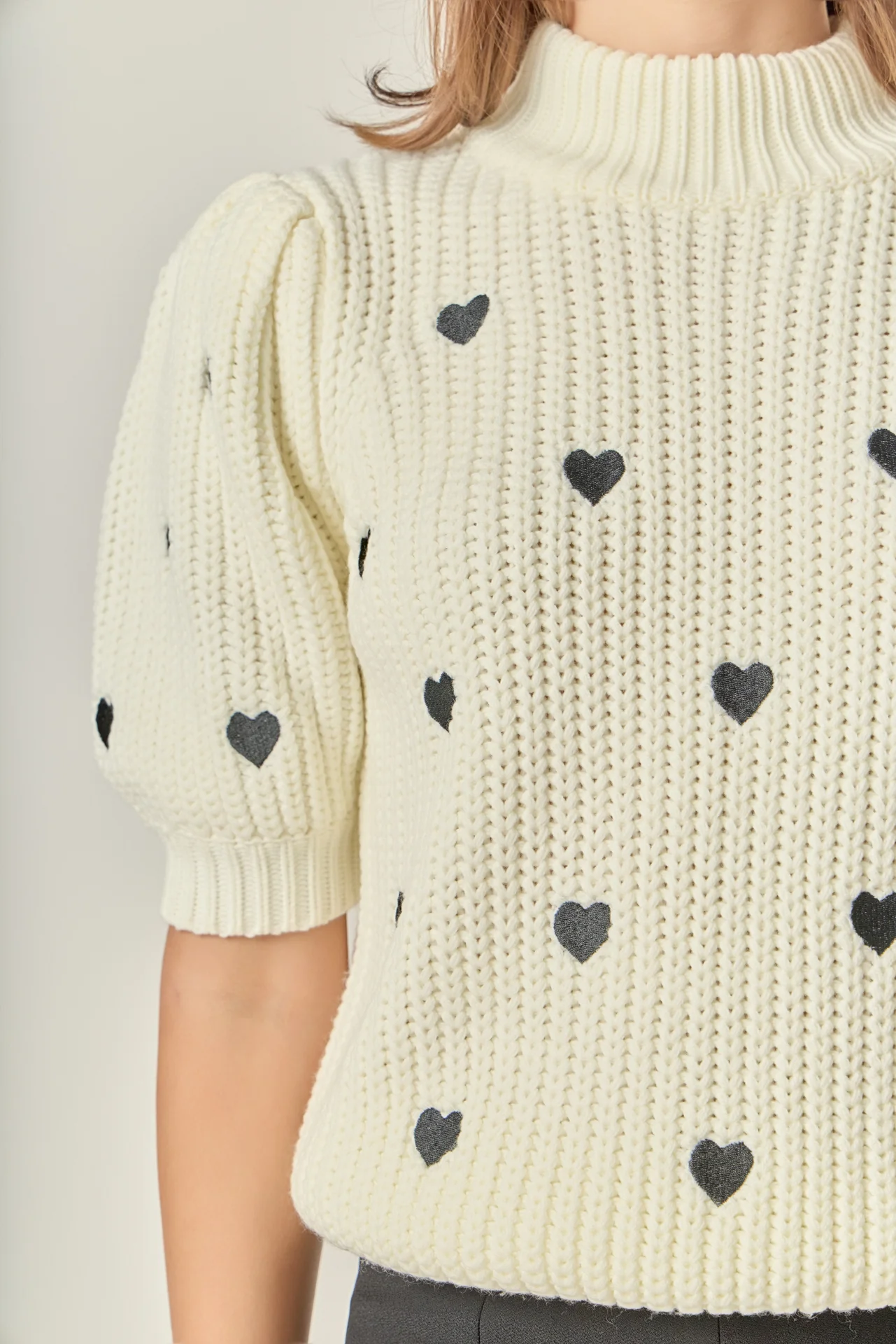 Embroidered Heart Sweater - Image 2