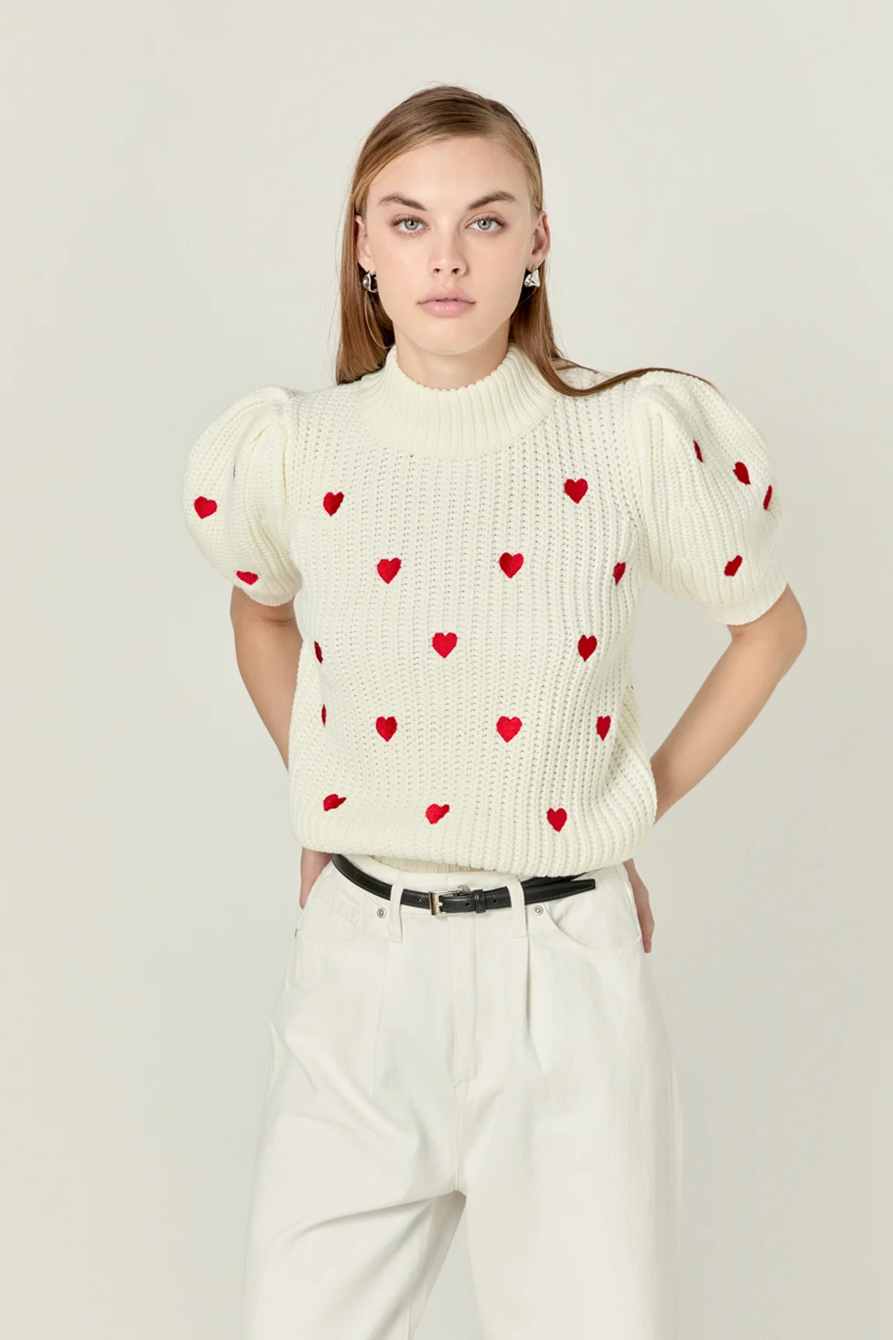 Embroidered Heart Sweater - Image 20