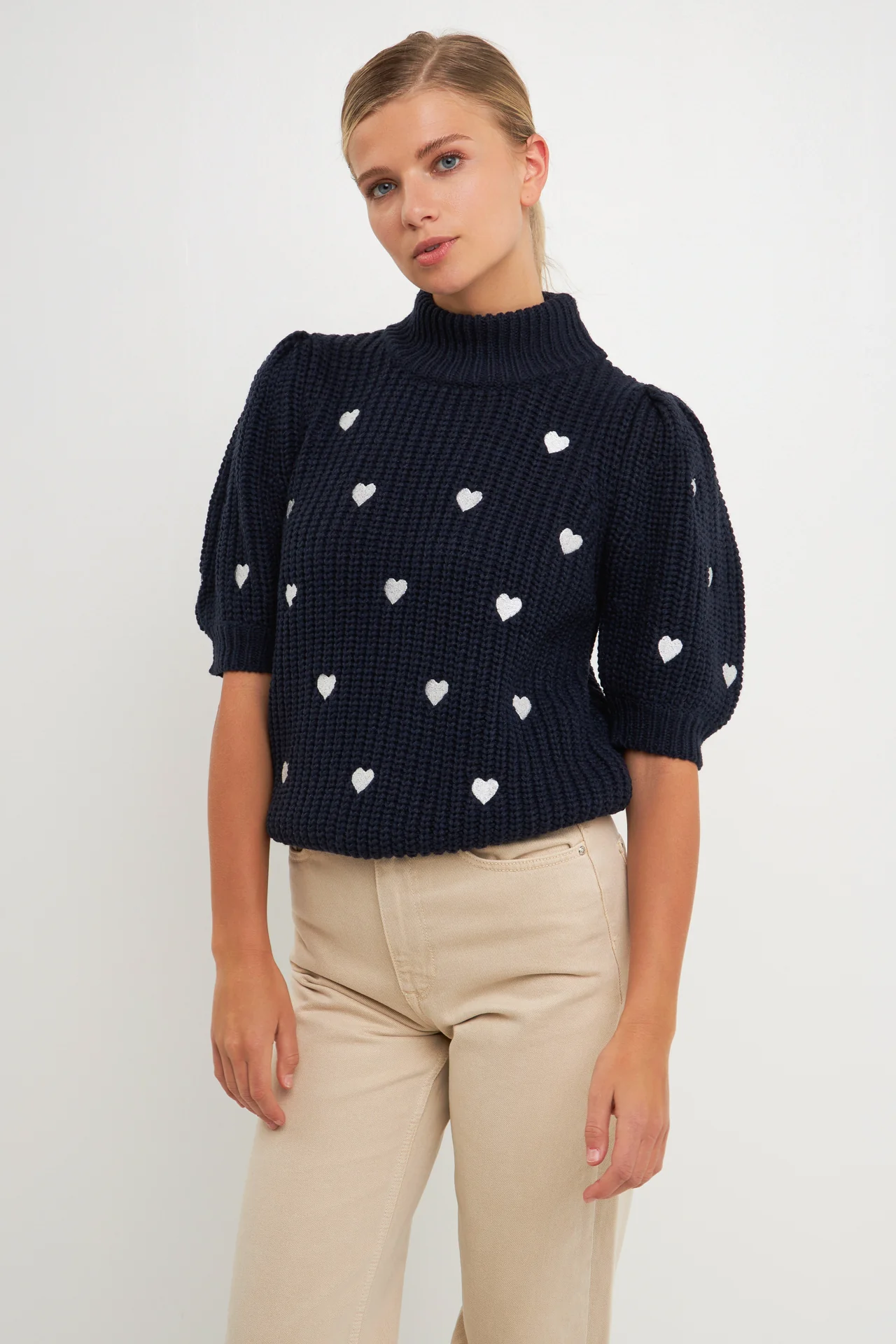 Embroidered Heart Sweater - Image 45