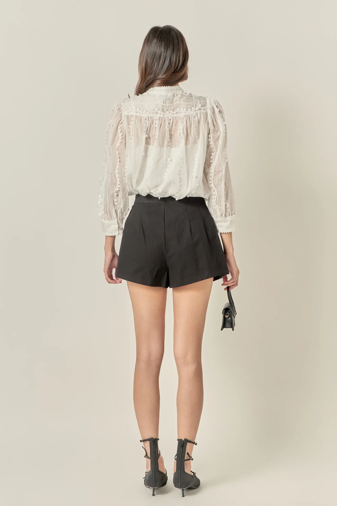 Heart Trim Sheer Blouse - Image 5
