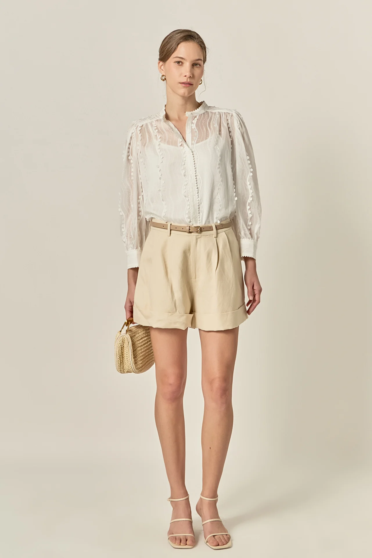 Heart Trim Sheer Blouse - Image 7