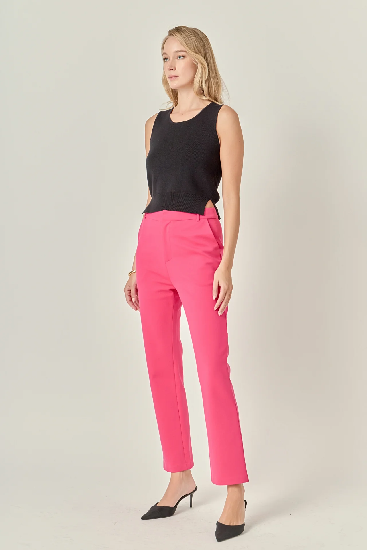 High-waist Knit Pants - Image 3
